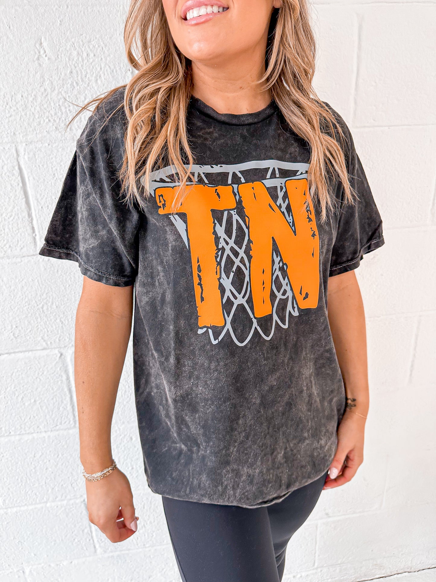 TN Basketball Acid Wash Tee