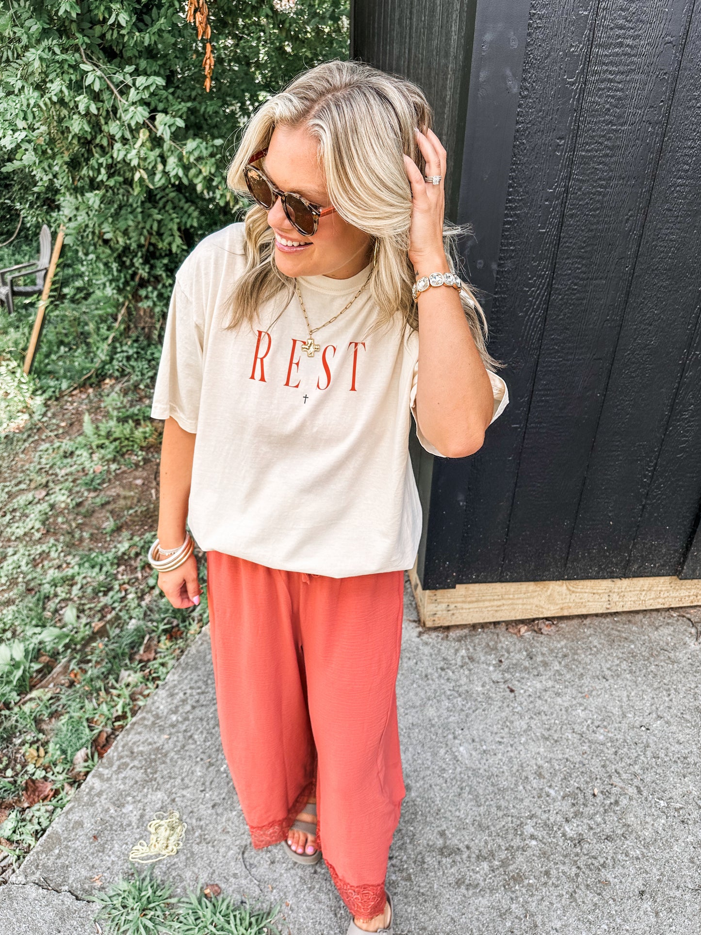 REST ivory Tee