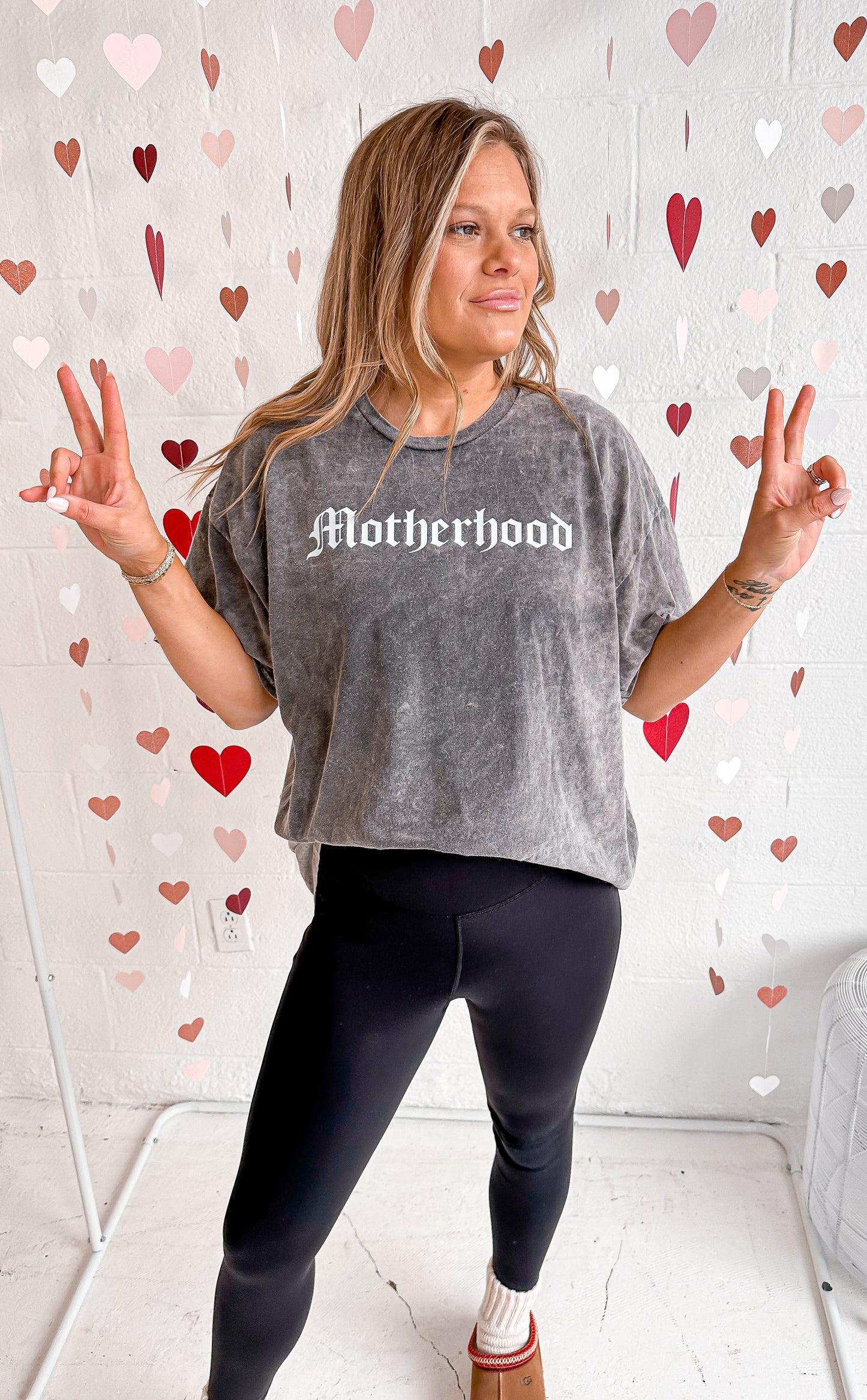 Motherhood Gray Acid Wash