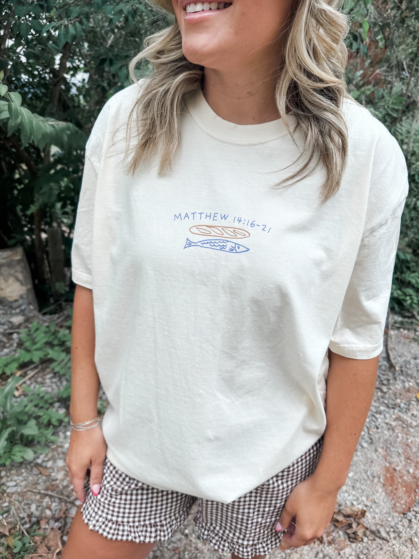 Five Loaves and Two Fish- Ivory Tee
