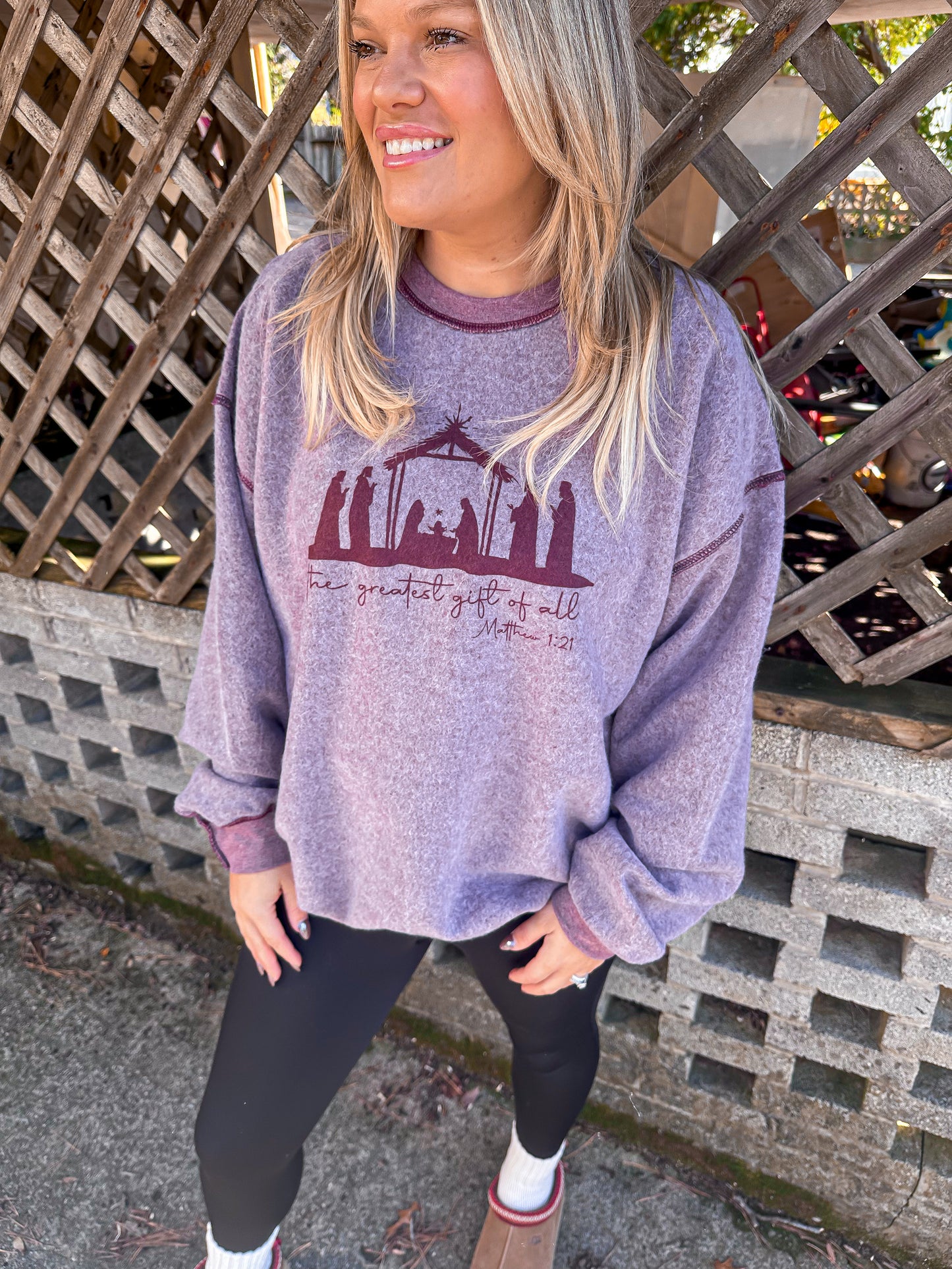 The Greatest Gift of All-Inside out sweatshirt