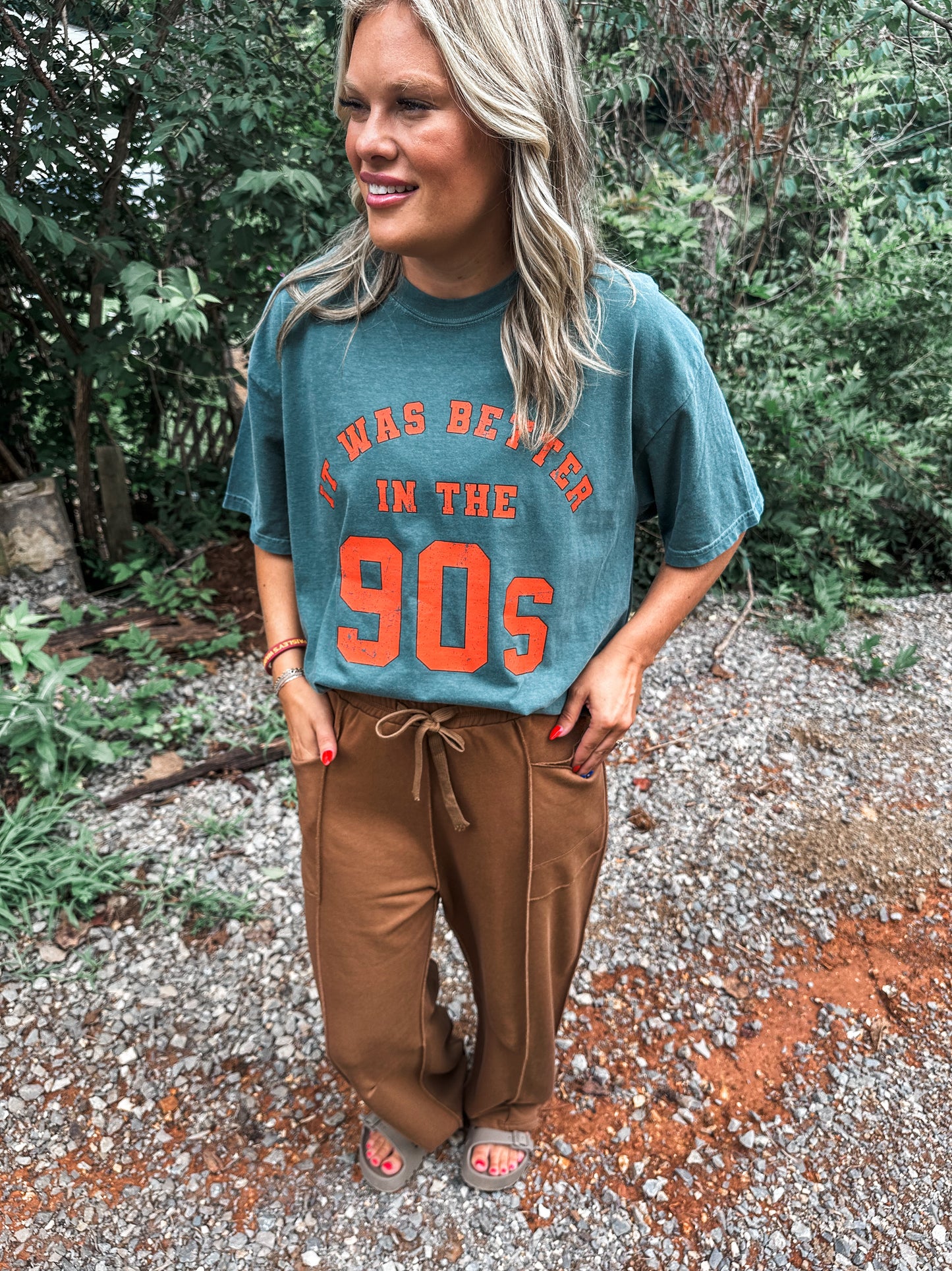 Relaxed Barrel Pants- Chocolate Brown