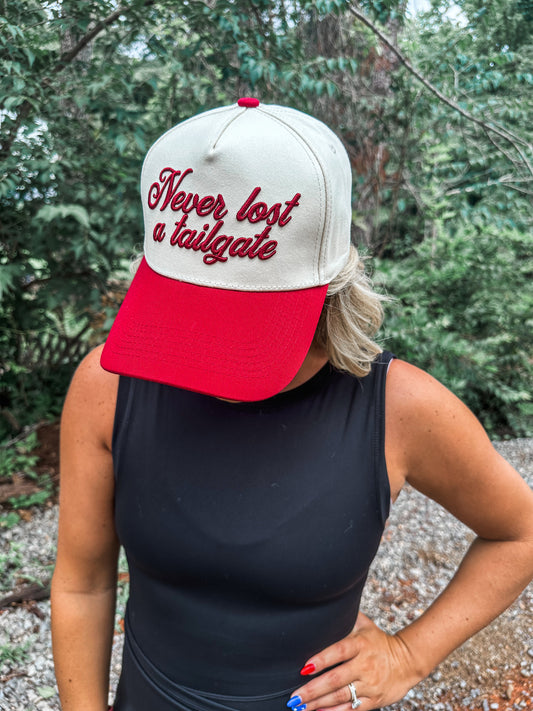 Never Lost a Tailgate Hat- Crimson