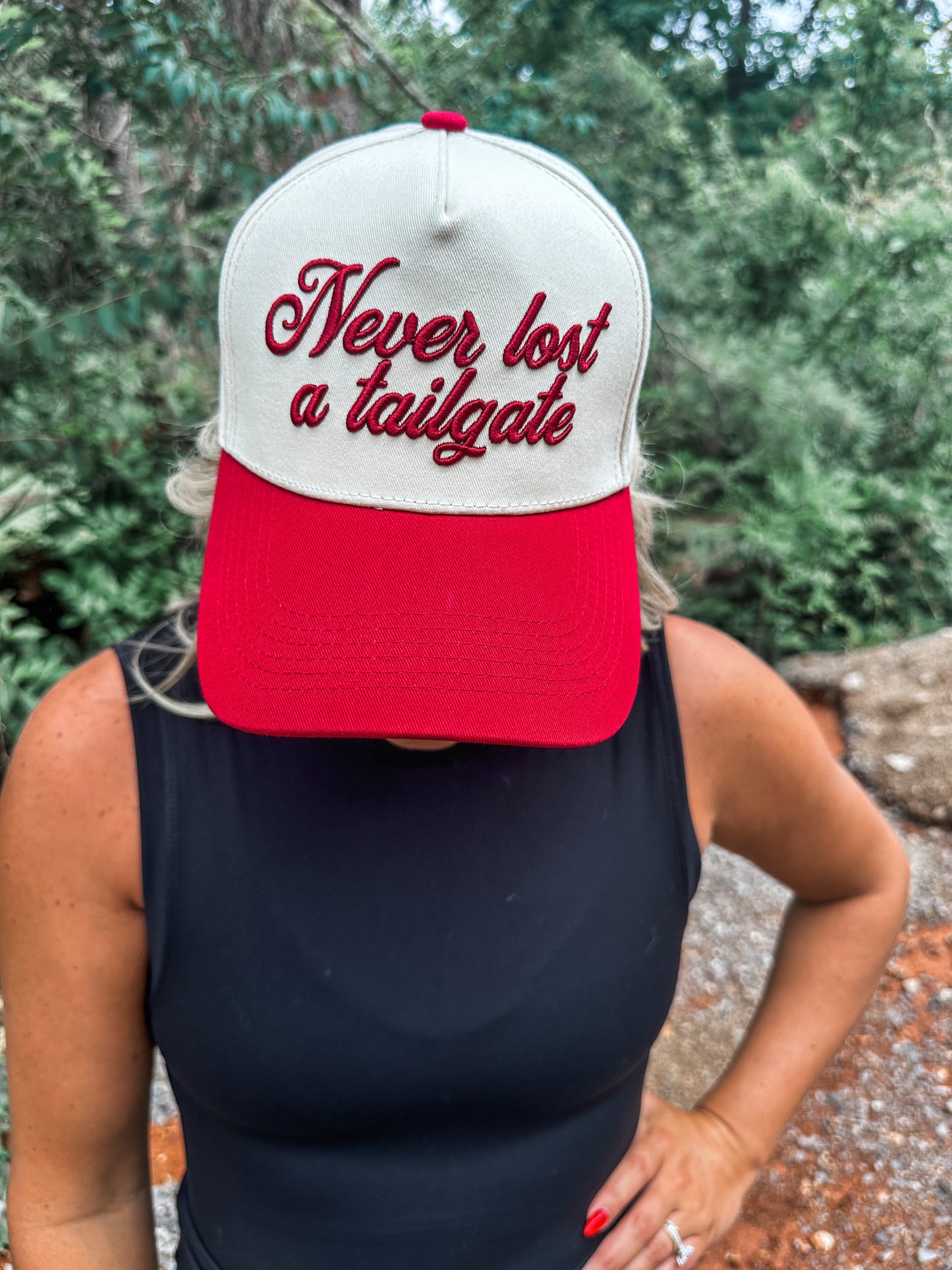 Never Lost a Tailgate Hat- Crimson