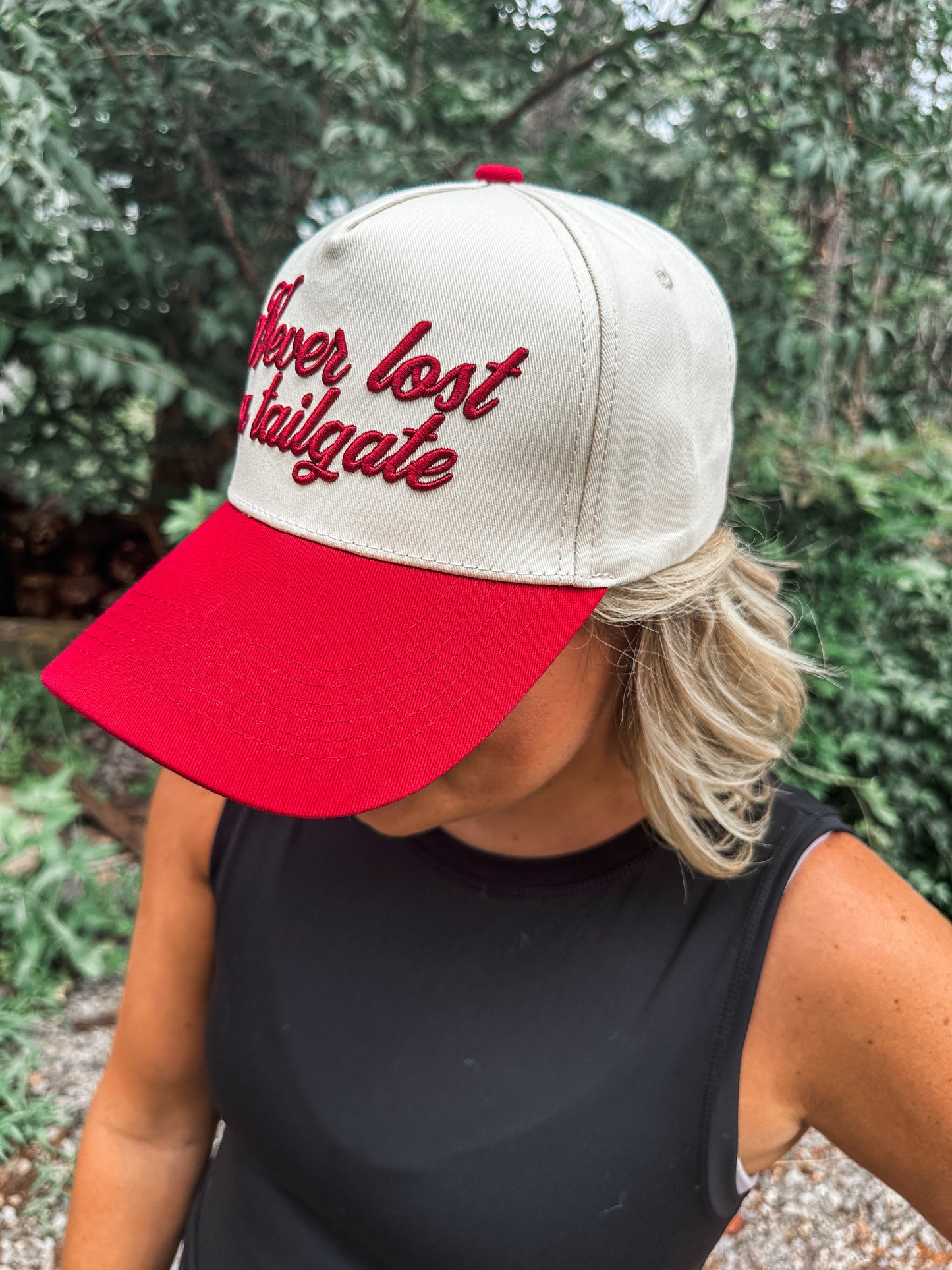 Never Lost a Tailgate Hat- Crimson