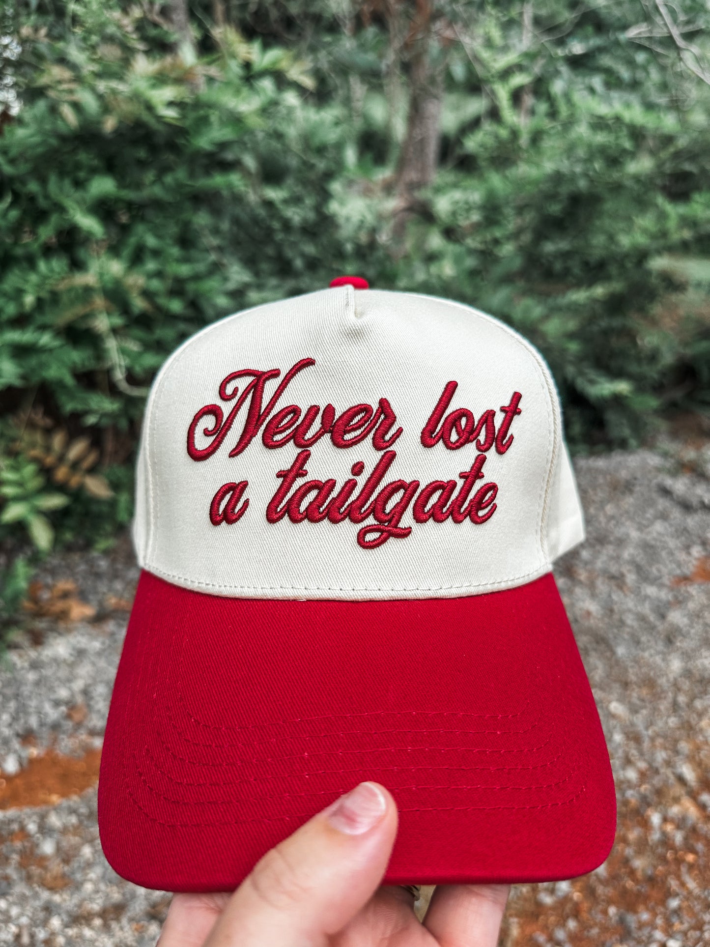 Never Lost a Tailgate Hat- Crimson