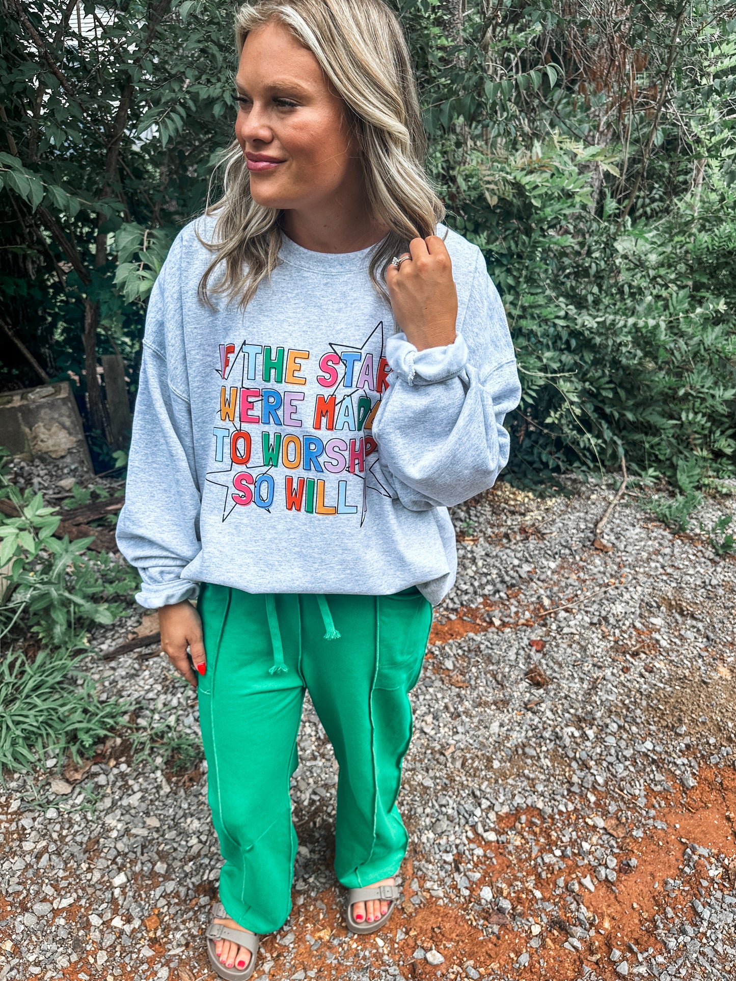 Relaxed Barrel Pants- Green