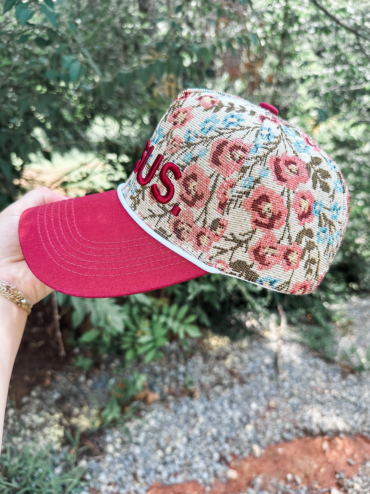 Jesus. Floral Hat