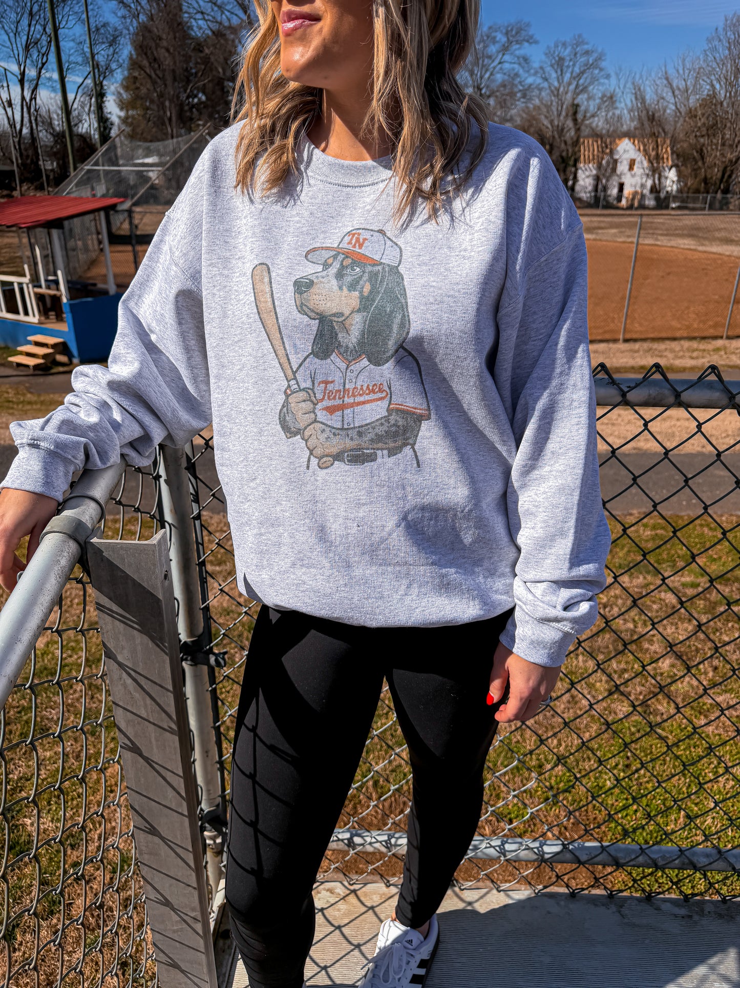 Vintage Mascot TN Baseball Ash Sweatshirt
