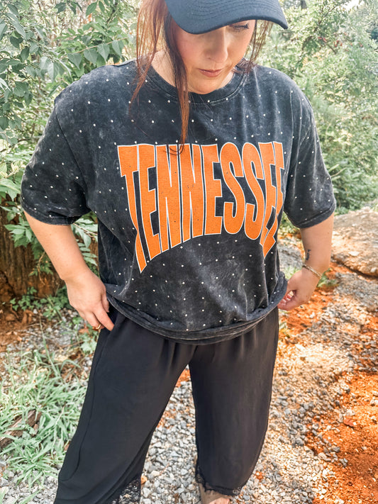 Tennessee Bling Acid Washed Tee
