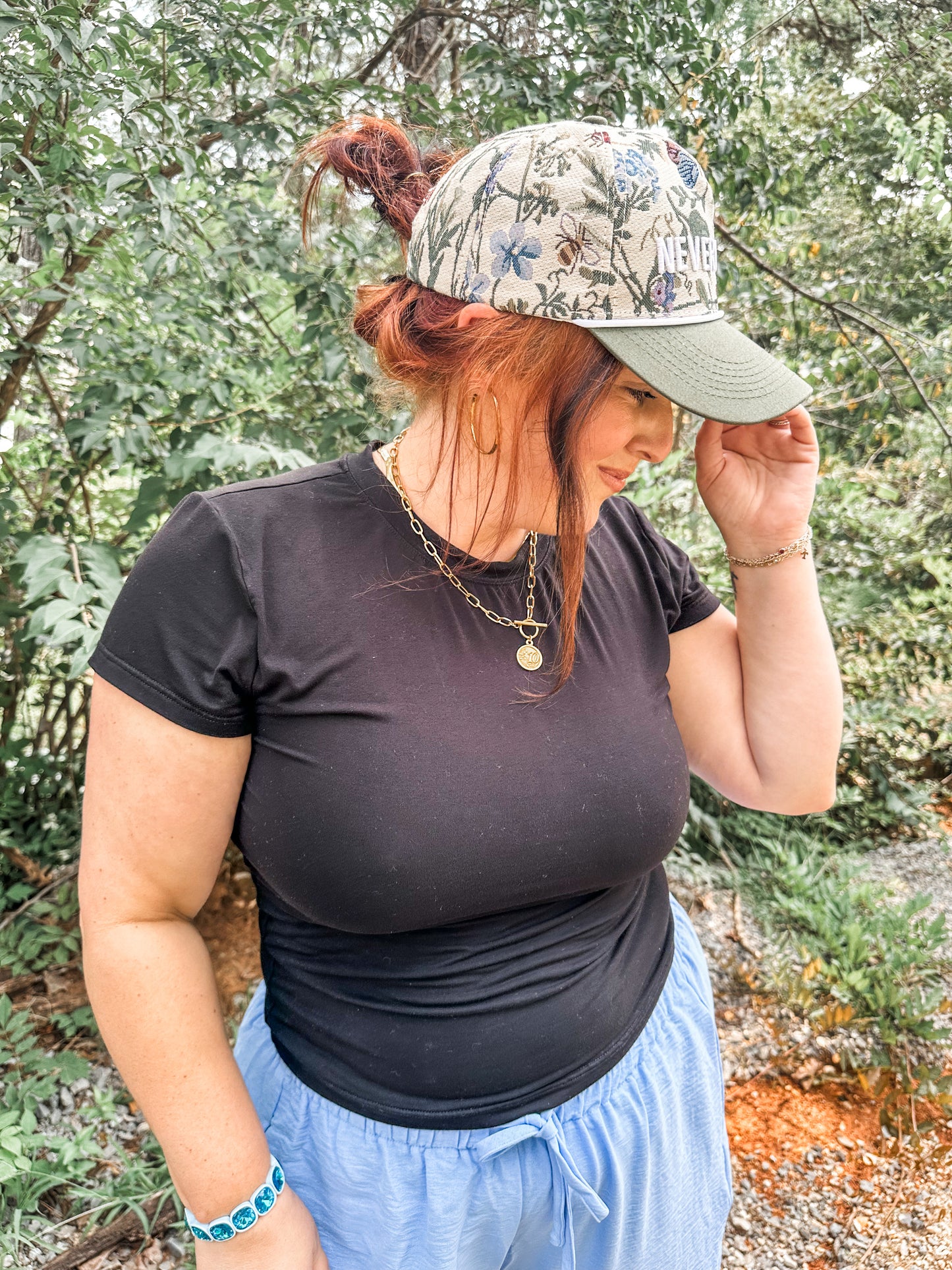 Never Alone Floral Hat