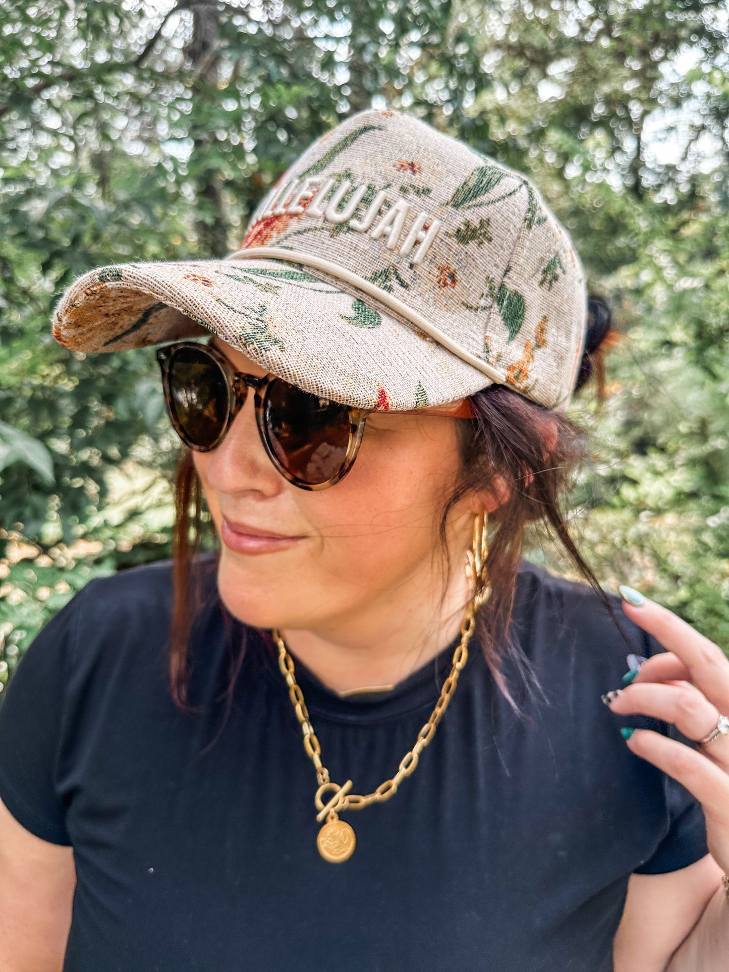 Hallelujah Floral Hat