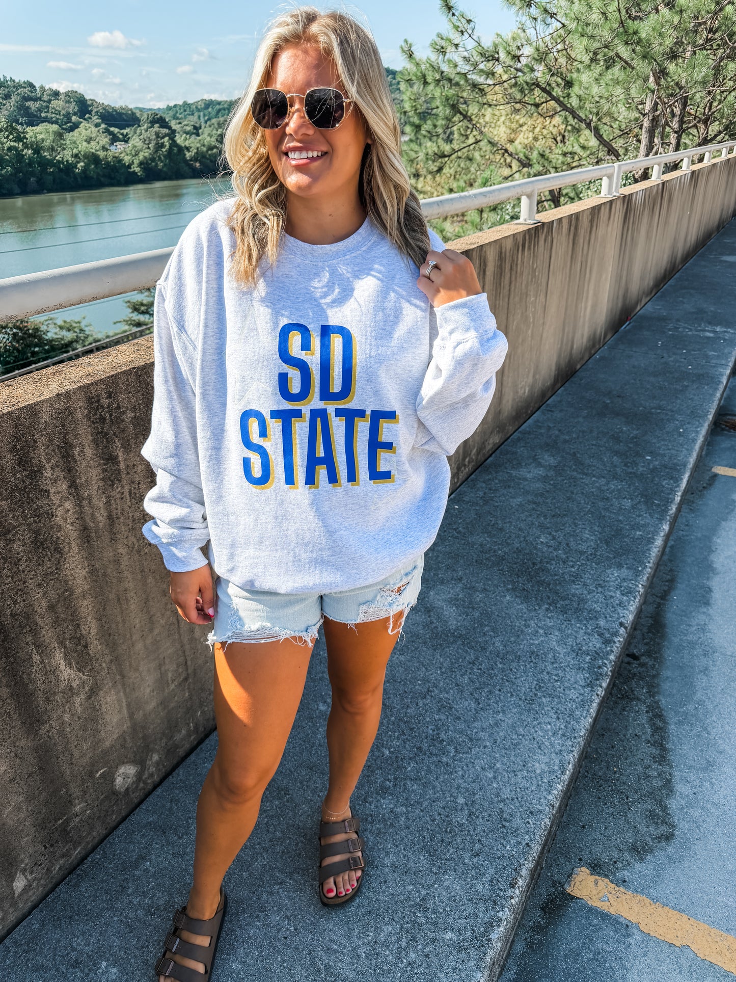 South Dakota State Stars Ash Sweatshirt