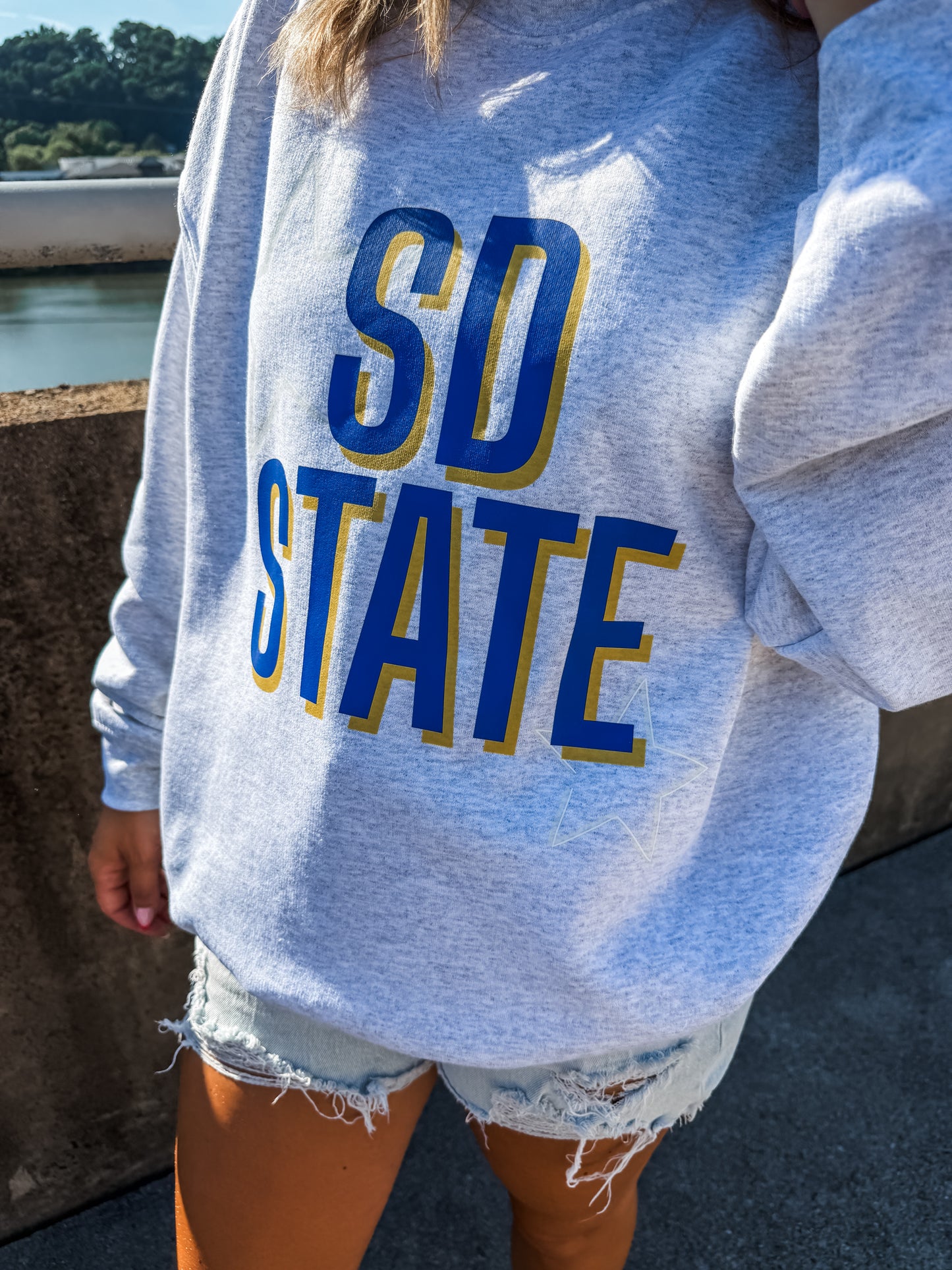 South Dakota State Stars Ash Sweatshirt