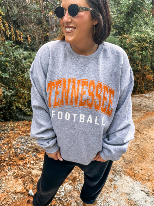 Classic Tennessee Football Arch-Sport Gray Sweatshirt