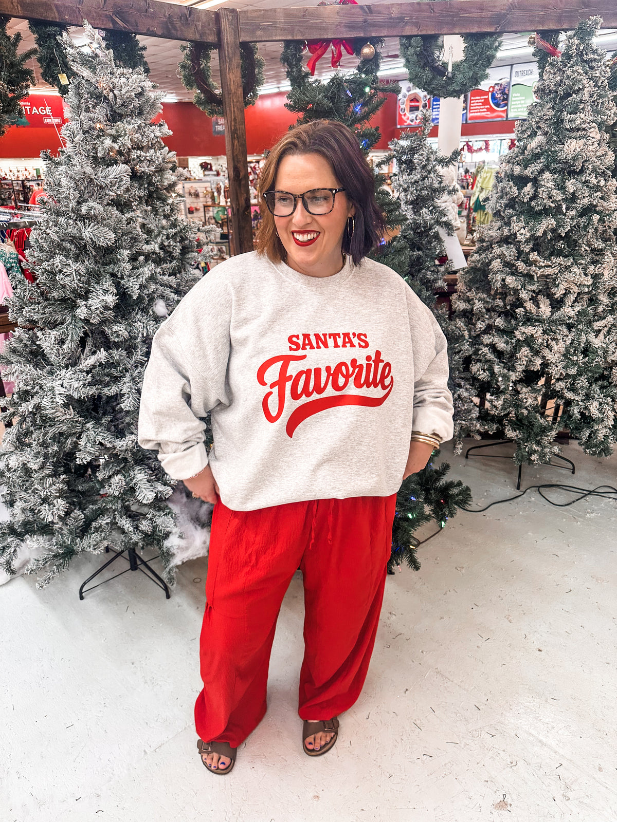 Santa's Favorite Ash Sweatshirt