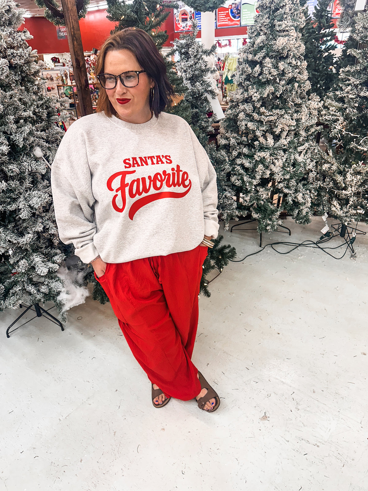 Santa's Favorite Ash Sweatshirt