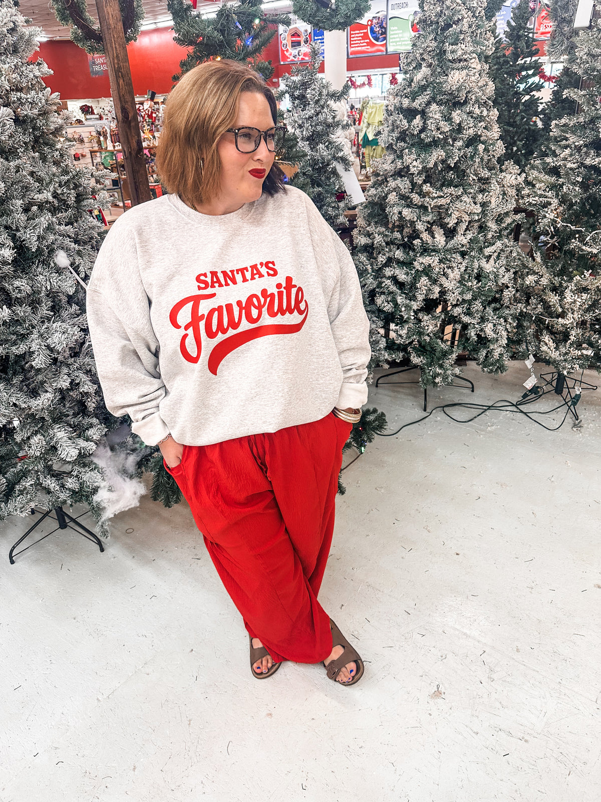 Santa's Favorite Ash Sweatshirt