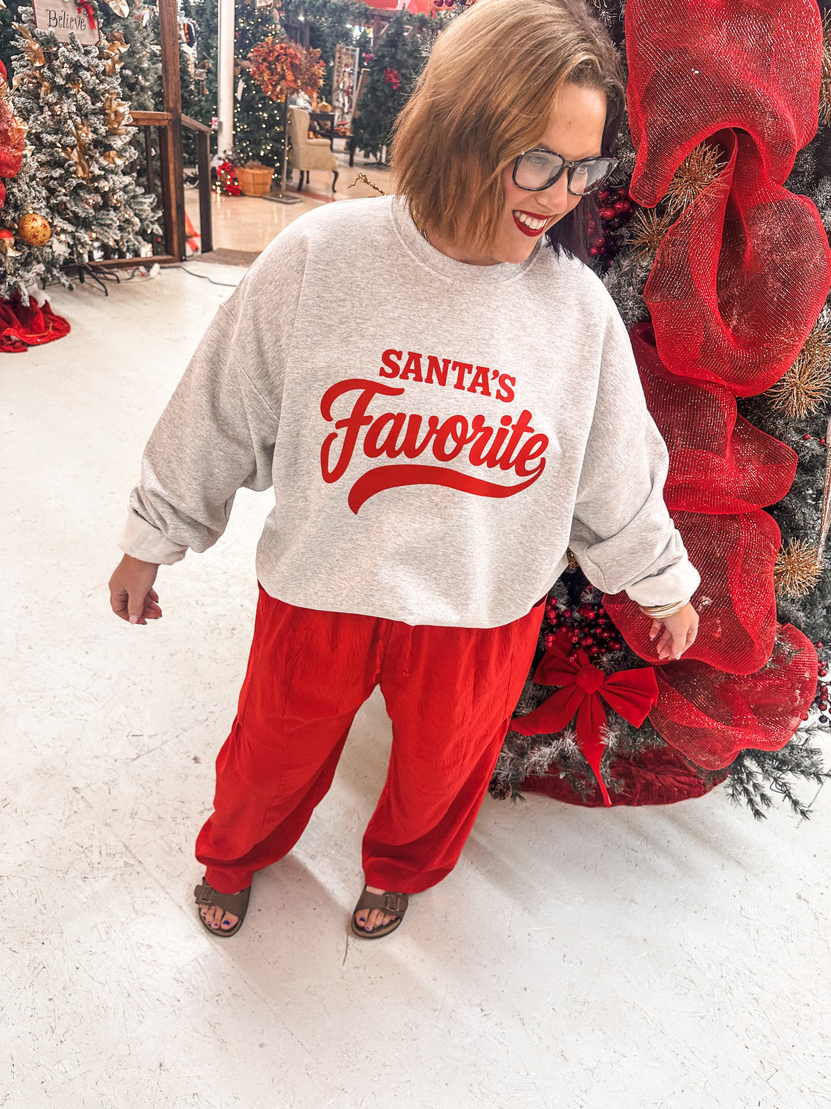 Santa's Favorite Ash Sweatshirt
