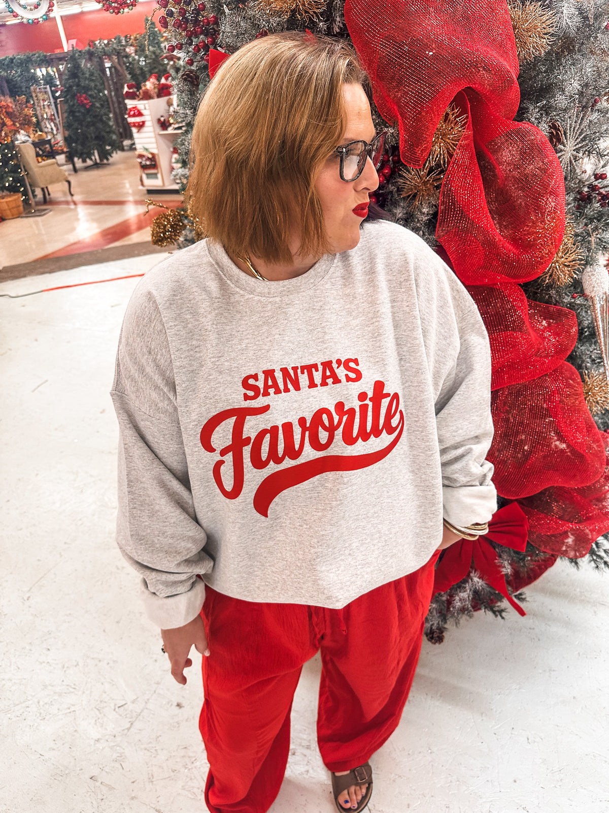 Santa's Favorite Ash Sweatshirt