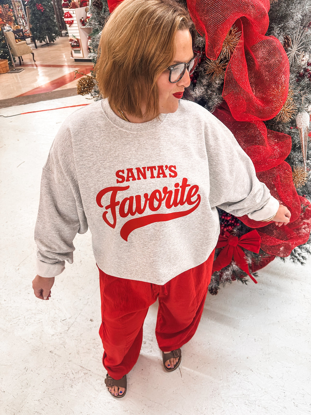 Santa's Favorite Ash Sweatshirt