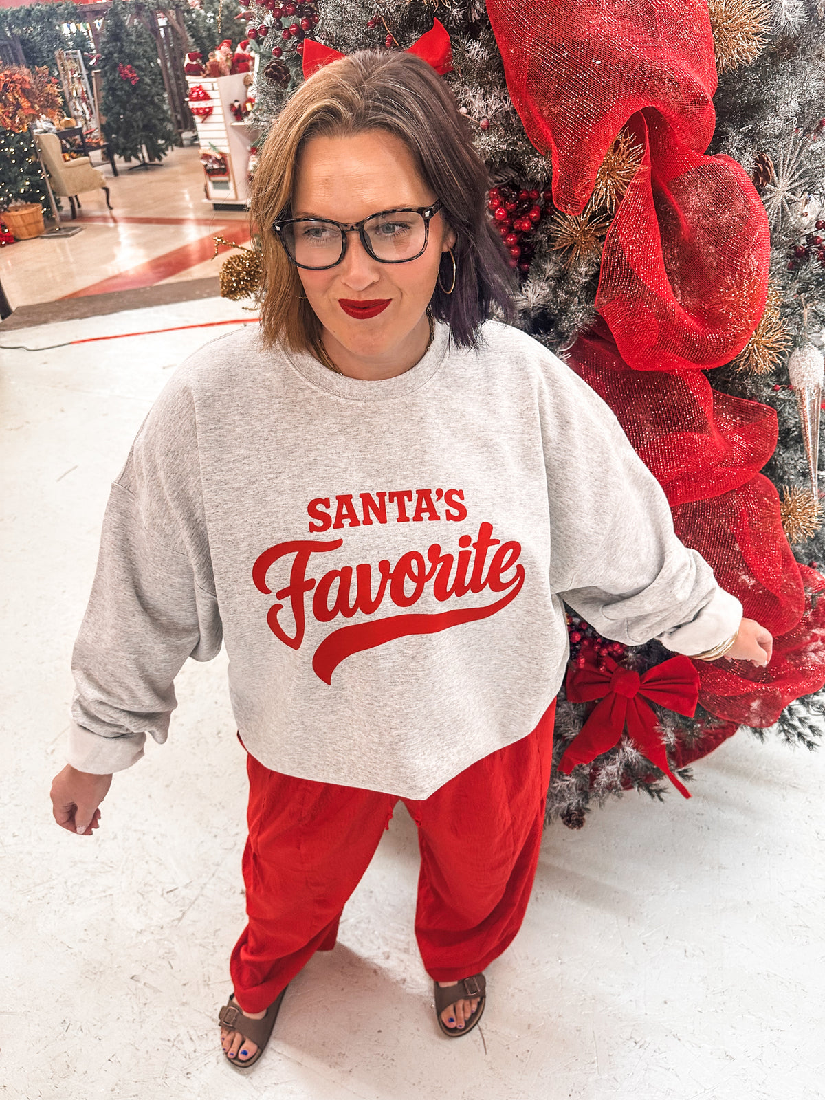 Santa's Favorite Ash Sweatshirt