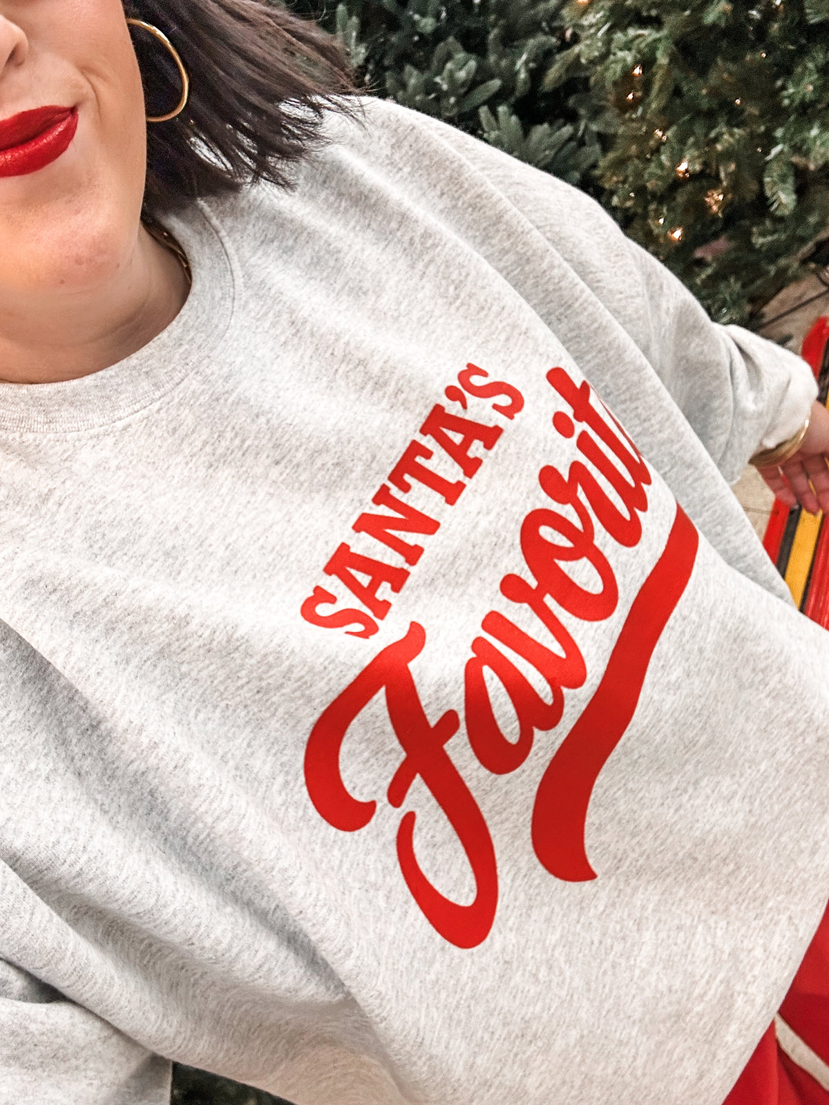 Santa's Favorite Ash Sweatshirt