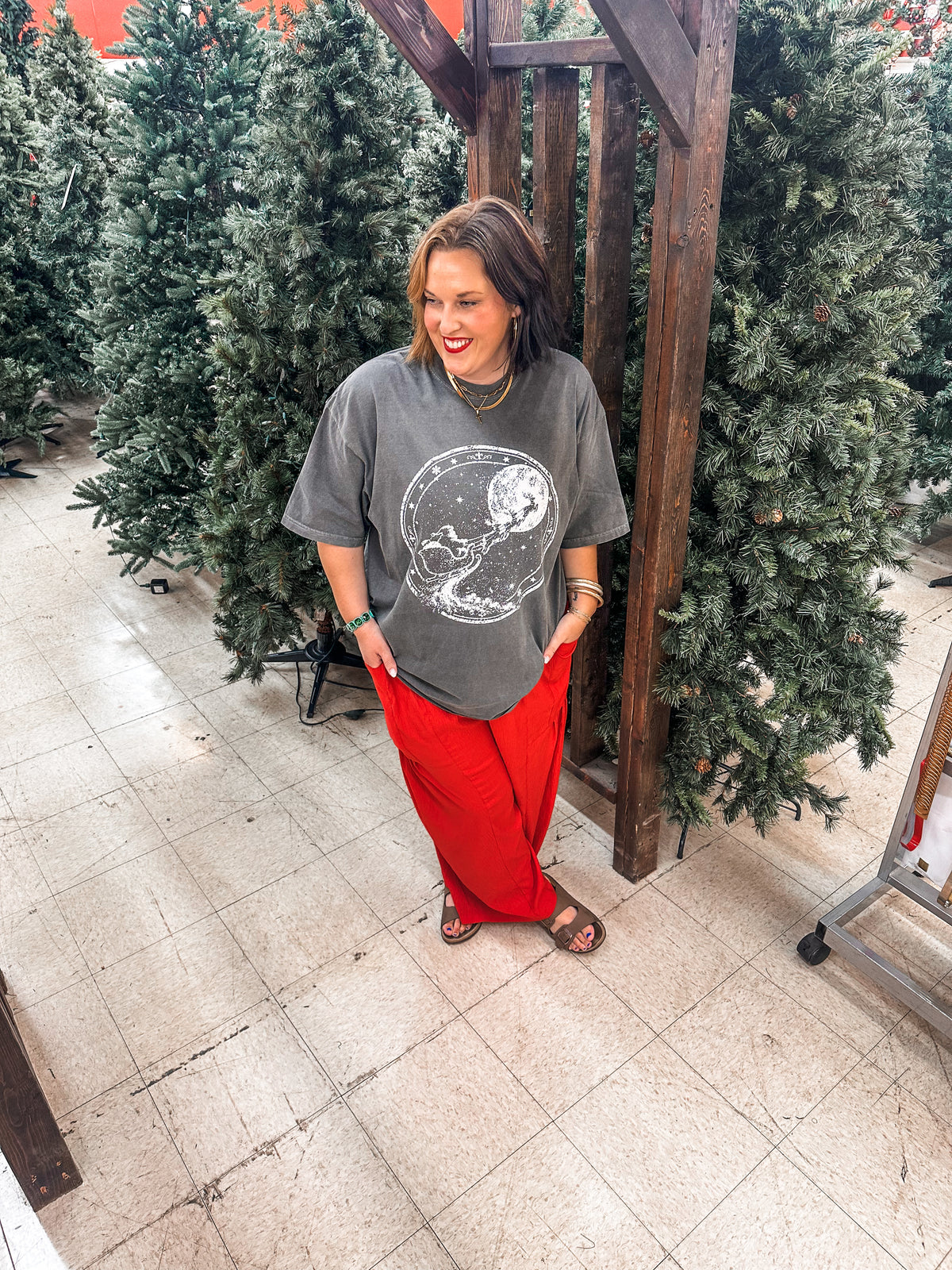 Magic of Christmas Sleigh- Pepper Tee