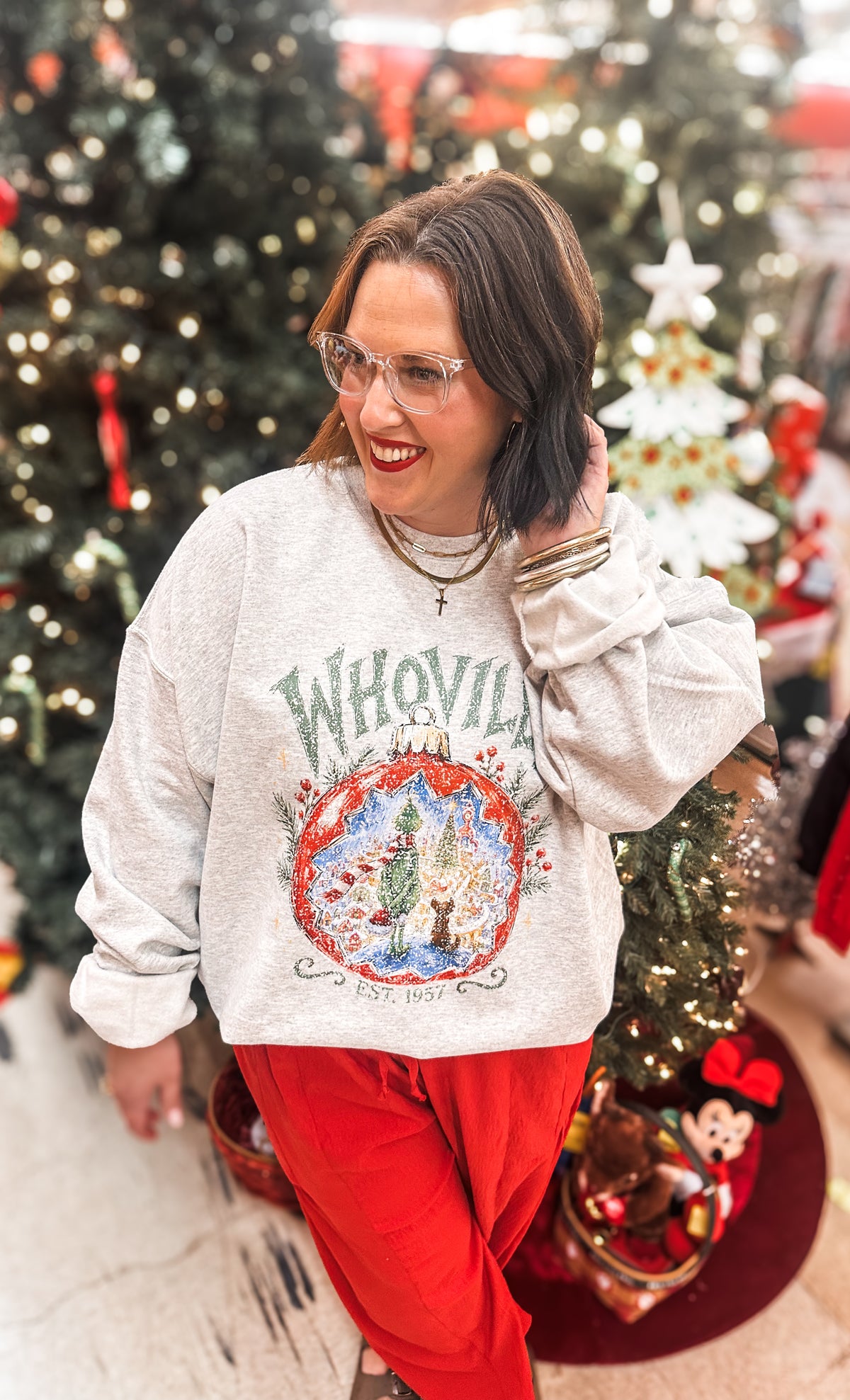 Green Man Ornament Christmas Sweatshirt
