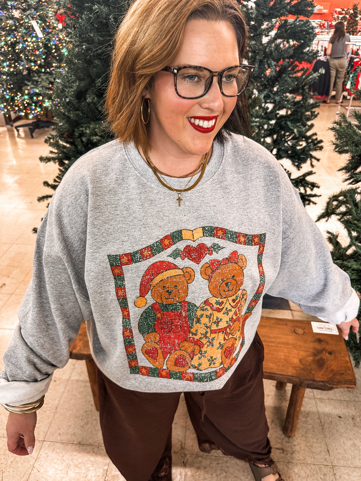 Vintage Bears Sport Gray Sweatshirt