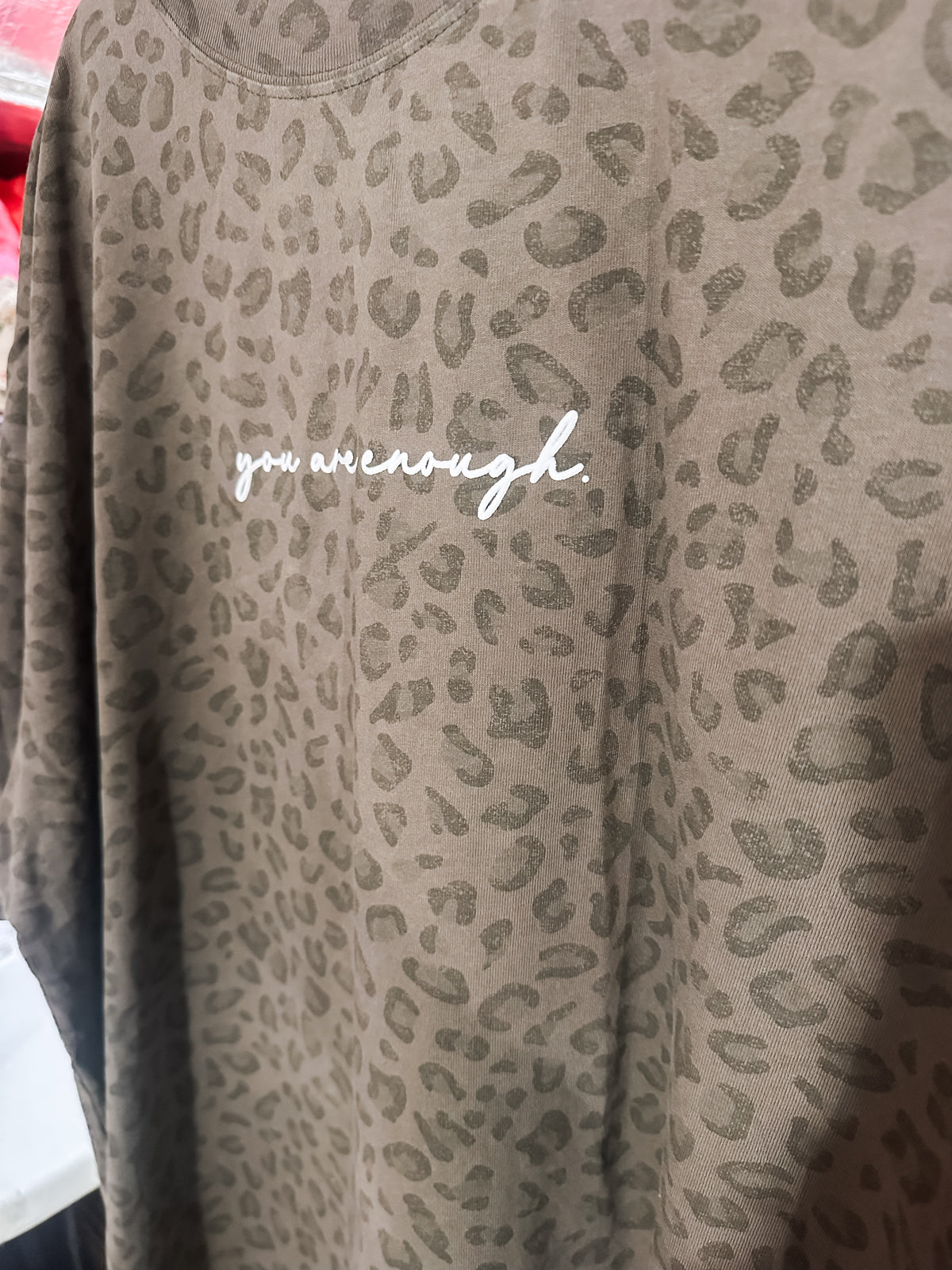 Enough Brown Leopard Tee- Puff