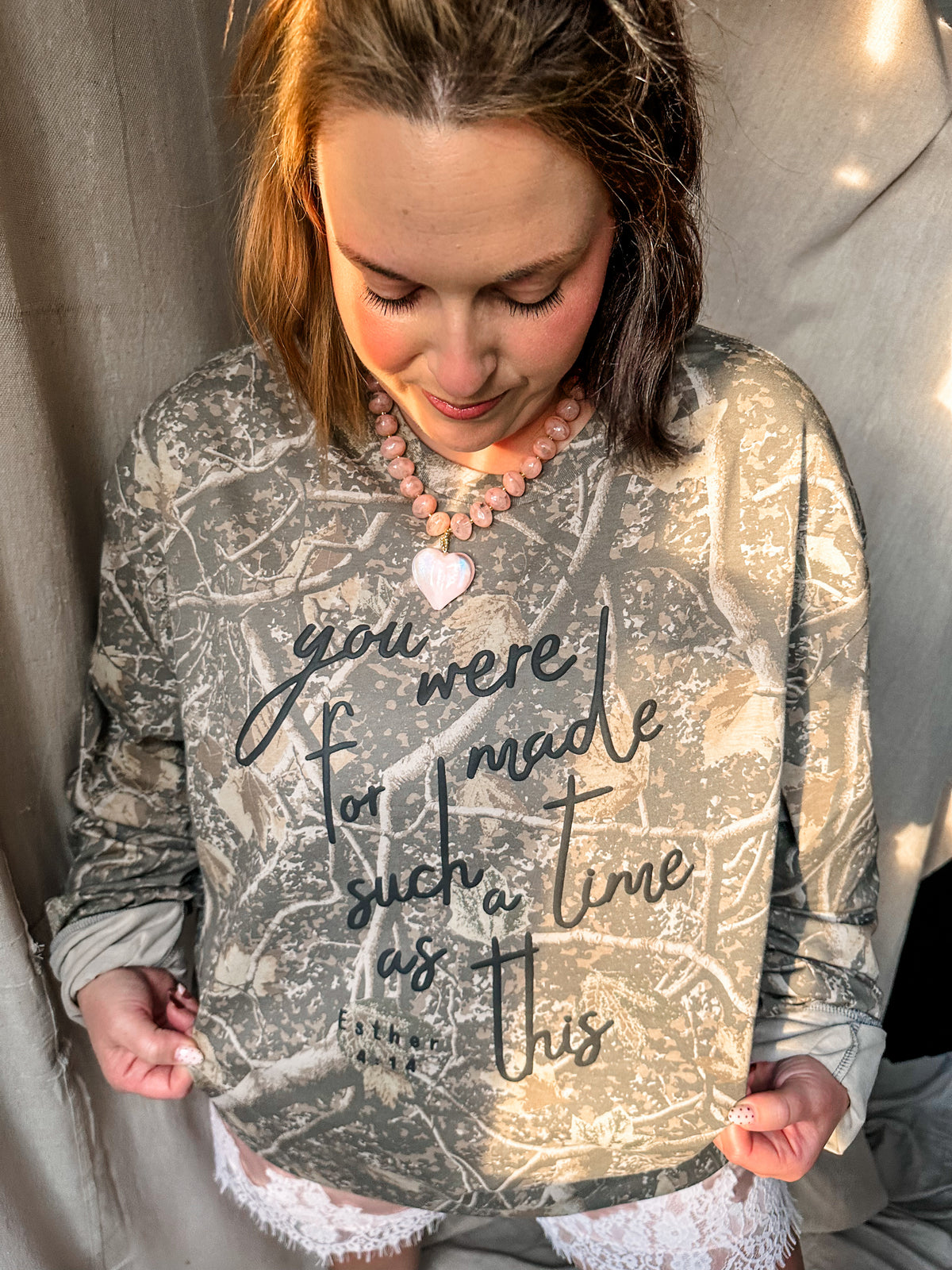 You were Made For Such a Time as This Camo Long Sleeve