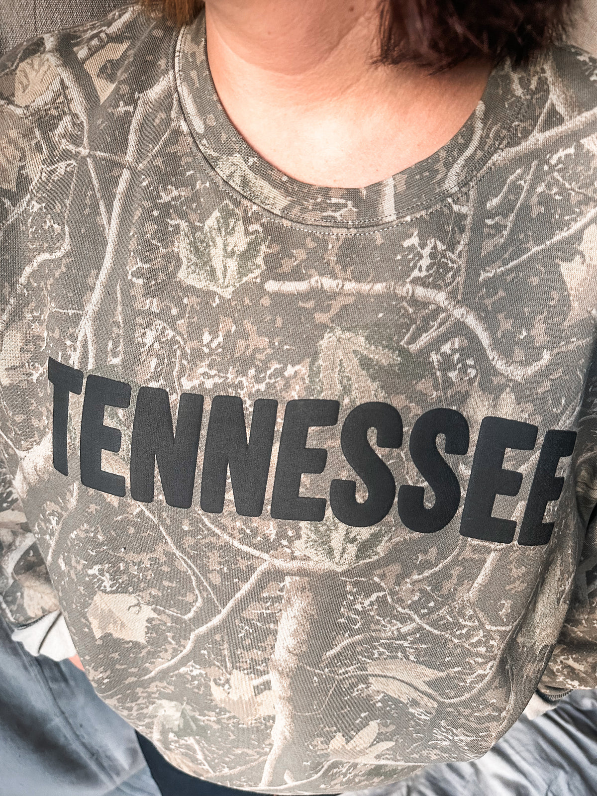 Tennessee Camo Sweatshirt- Puff
