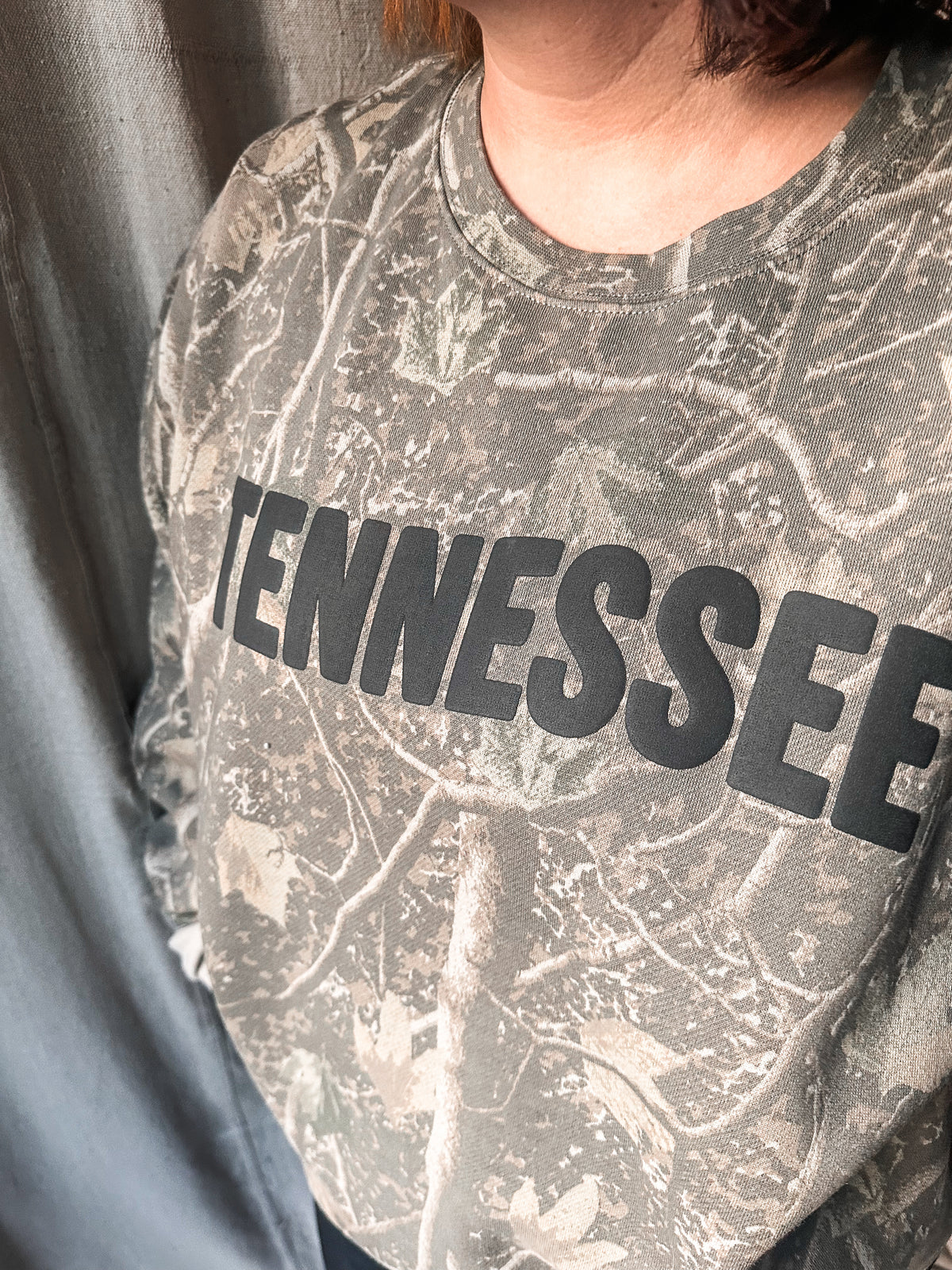 Tennessee Camo Sweatshirt- Puff