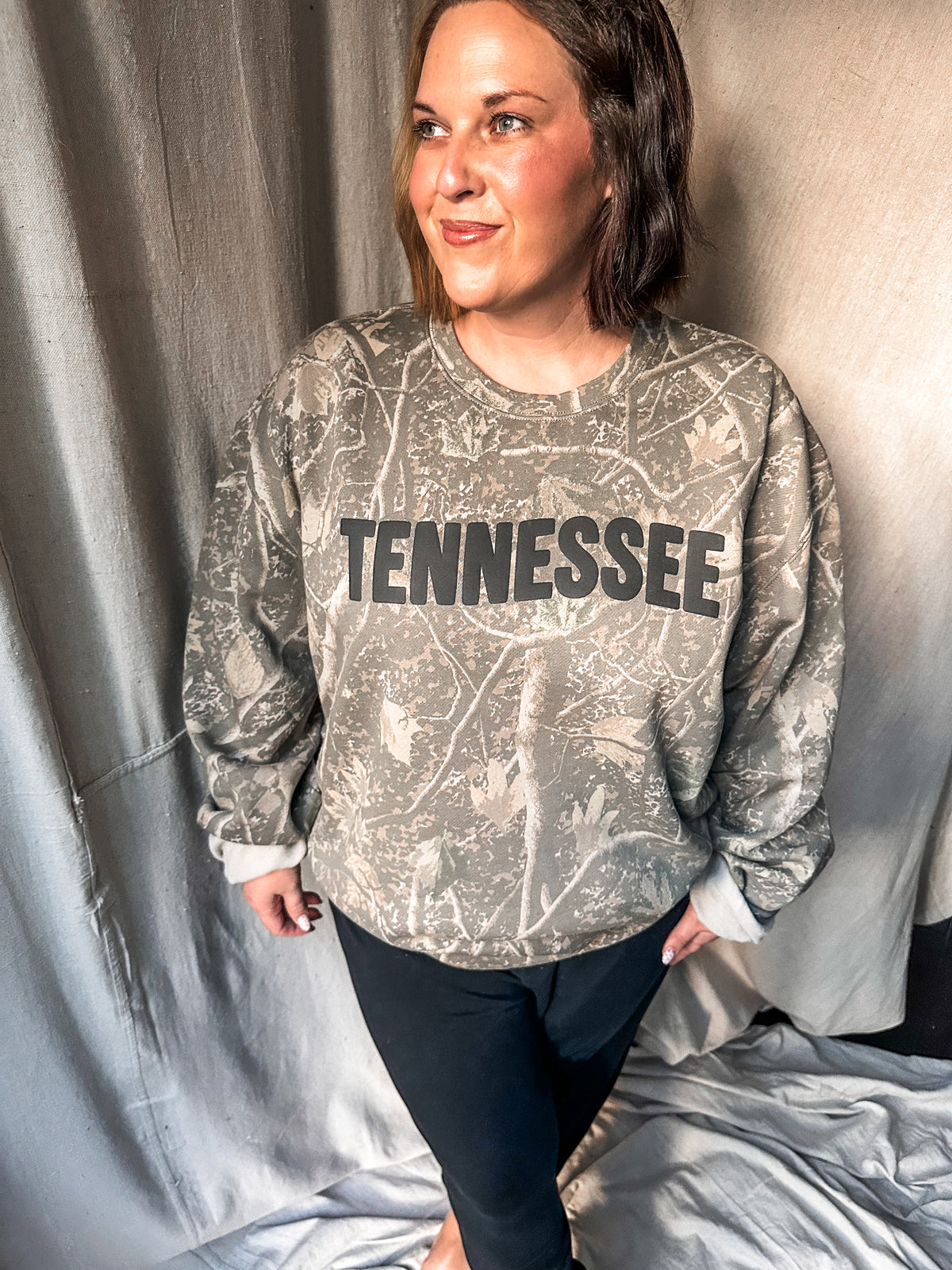 Tennessee Camo Sweatshirt- Puff