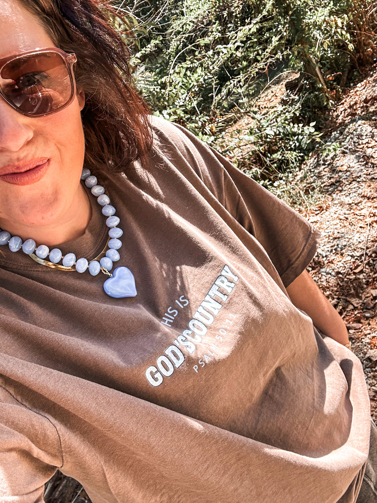 This is God's Country- Brown Tee