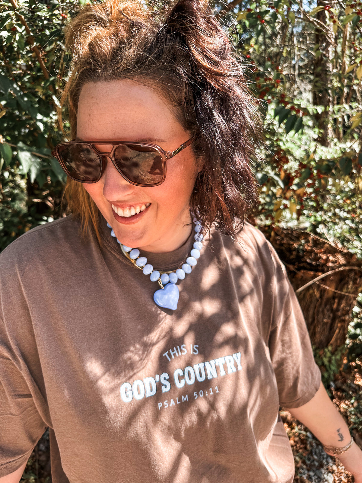 This is God's Country- Brown Tee