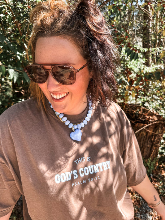 This is God's Country- Brown Tee