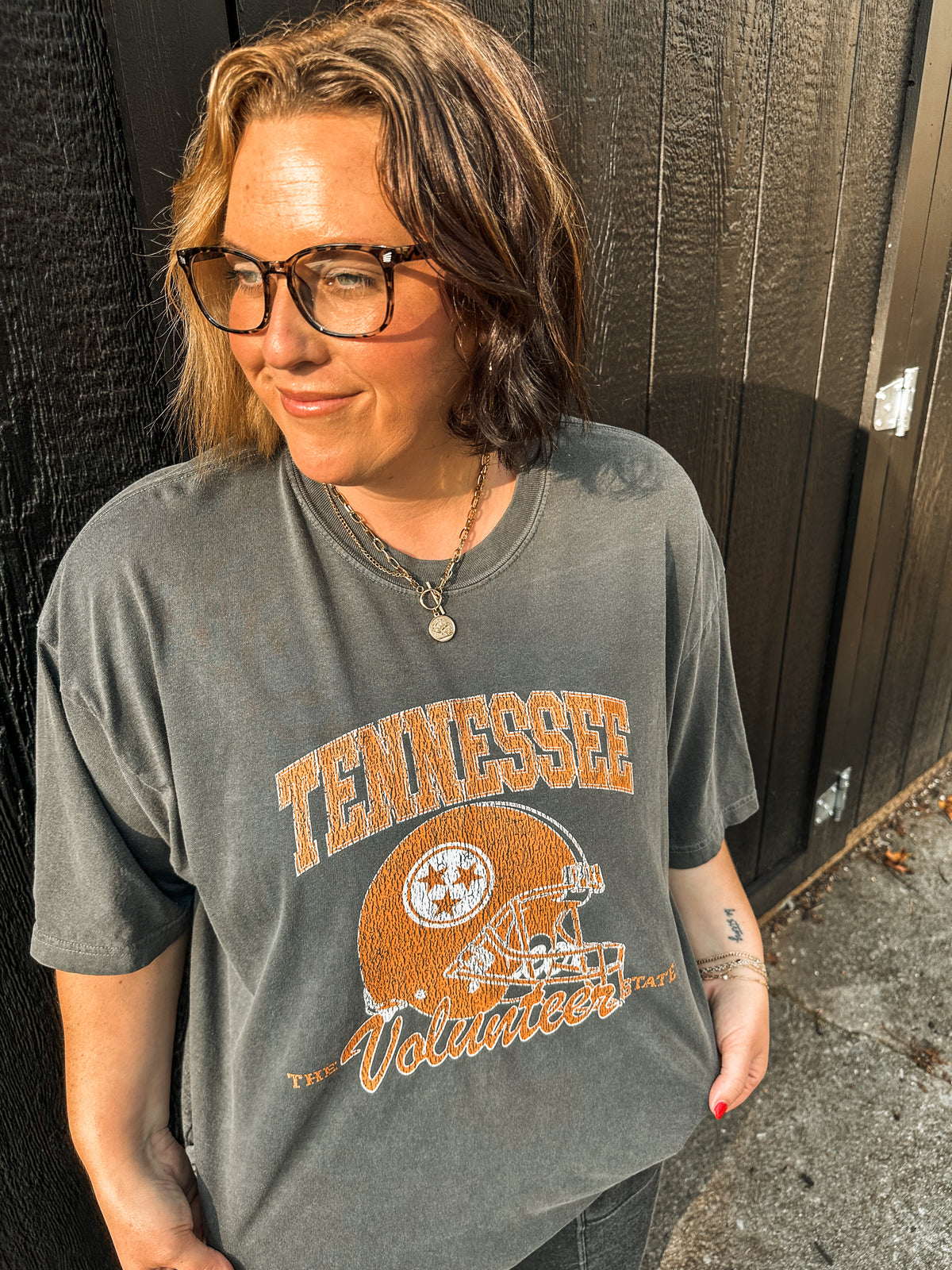 Vintage Tennessee Volunteer State- Pepper Tee