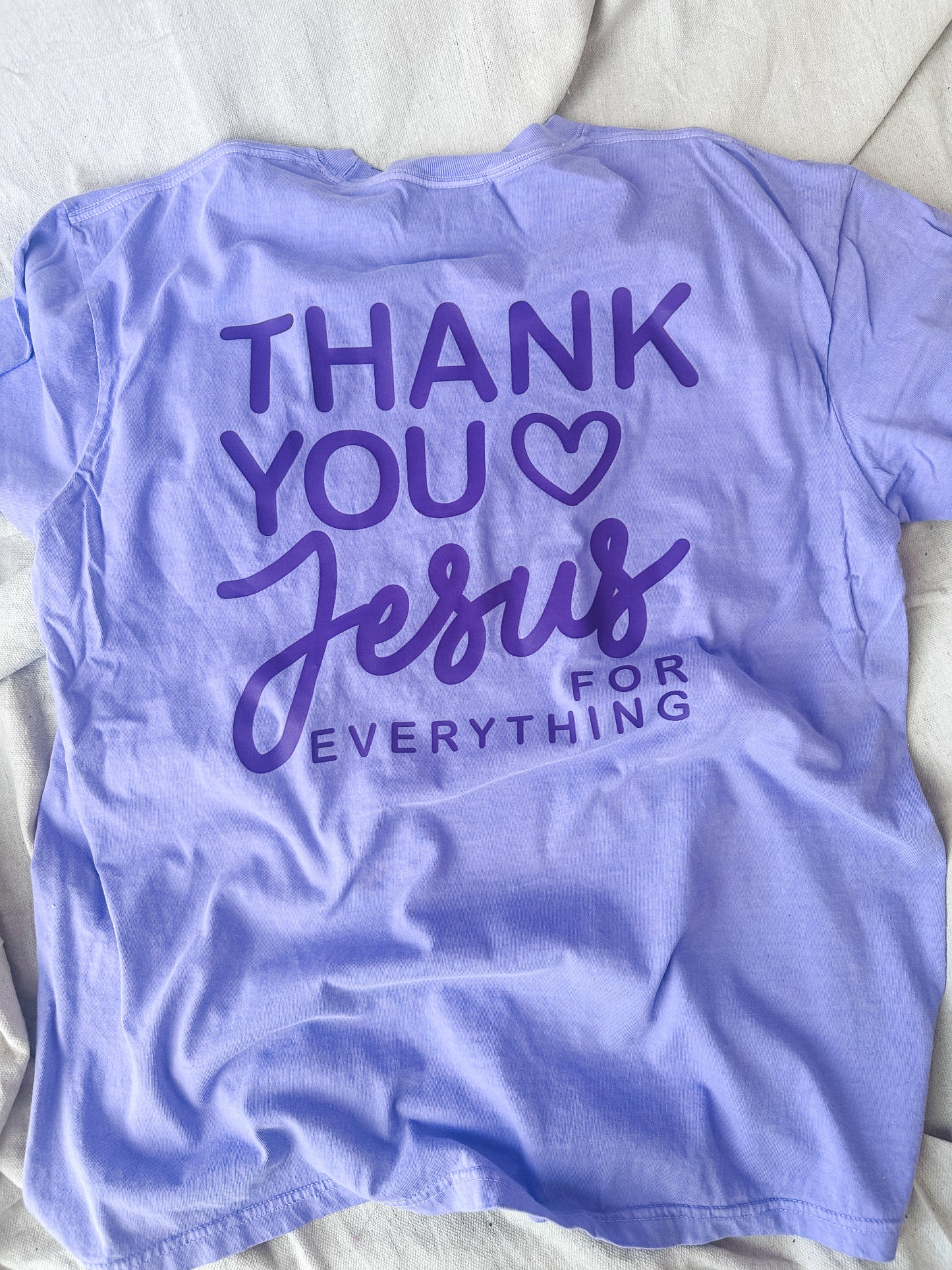 Thank you Jesus- Purple Tee