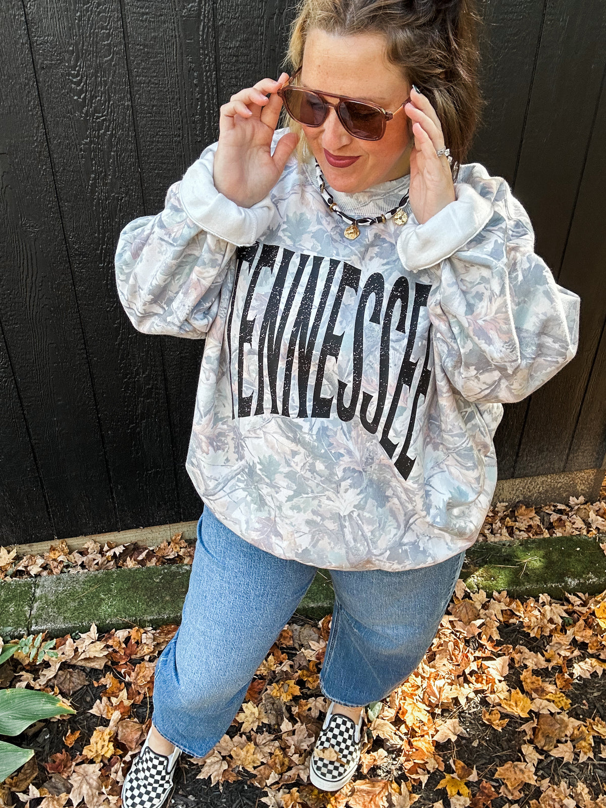 Green Camo Mockneck- TENNESSEE