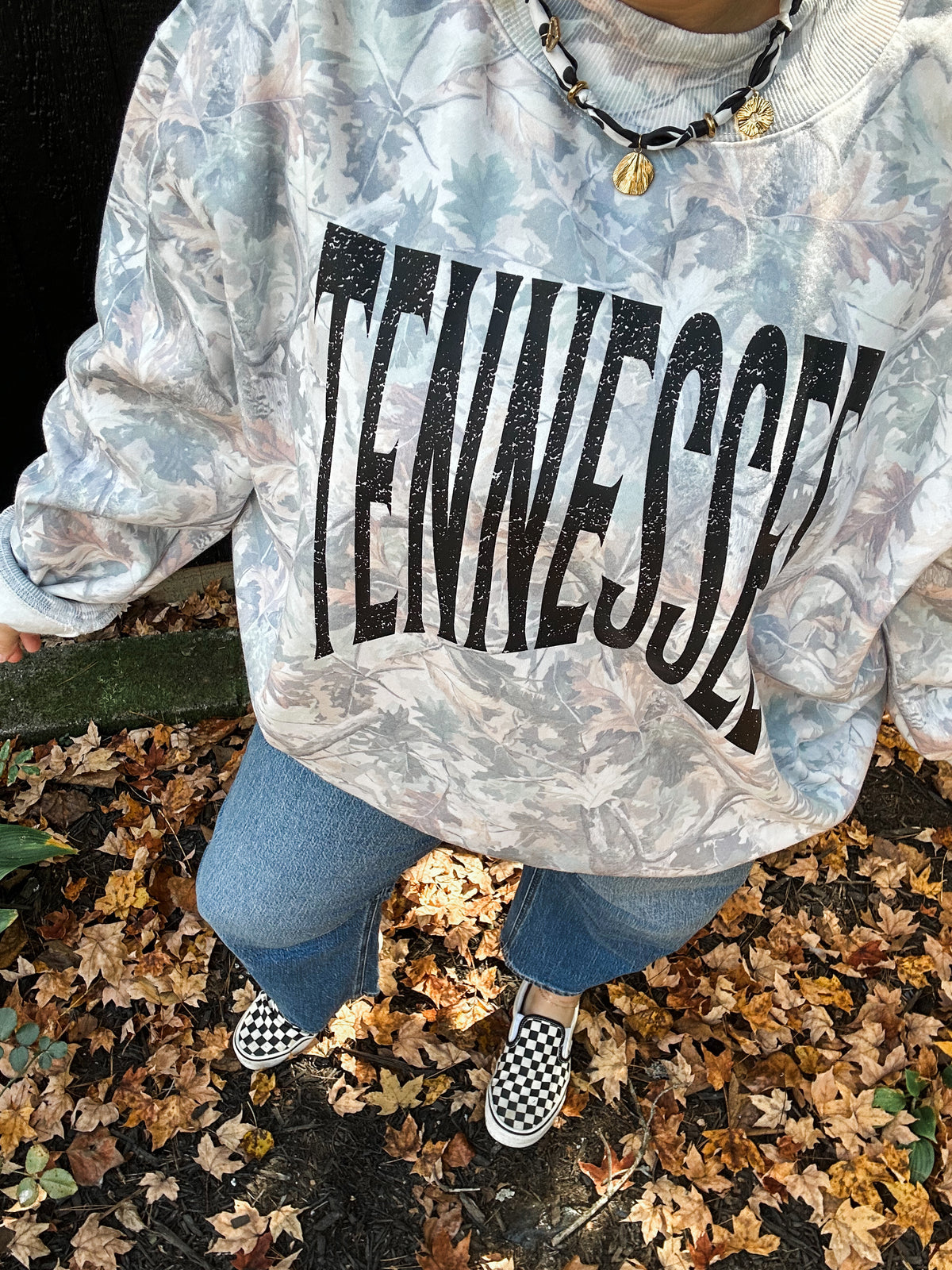 Green Camo Mockneck- TENNESSEE