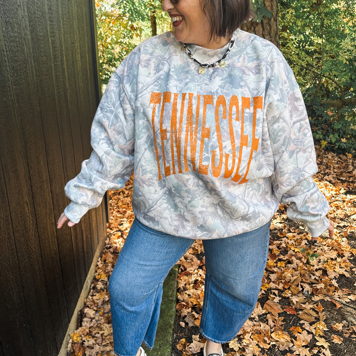 Green Camo Mockneck- TENNESSEE
