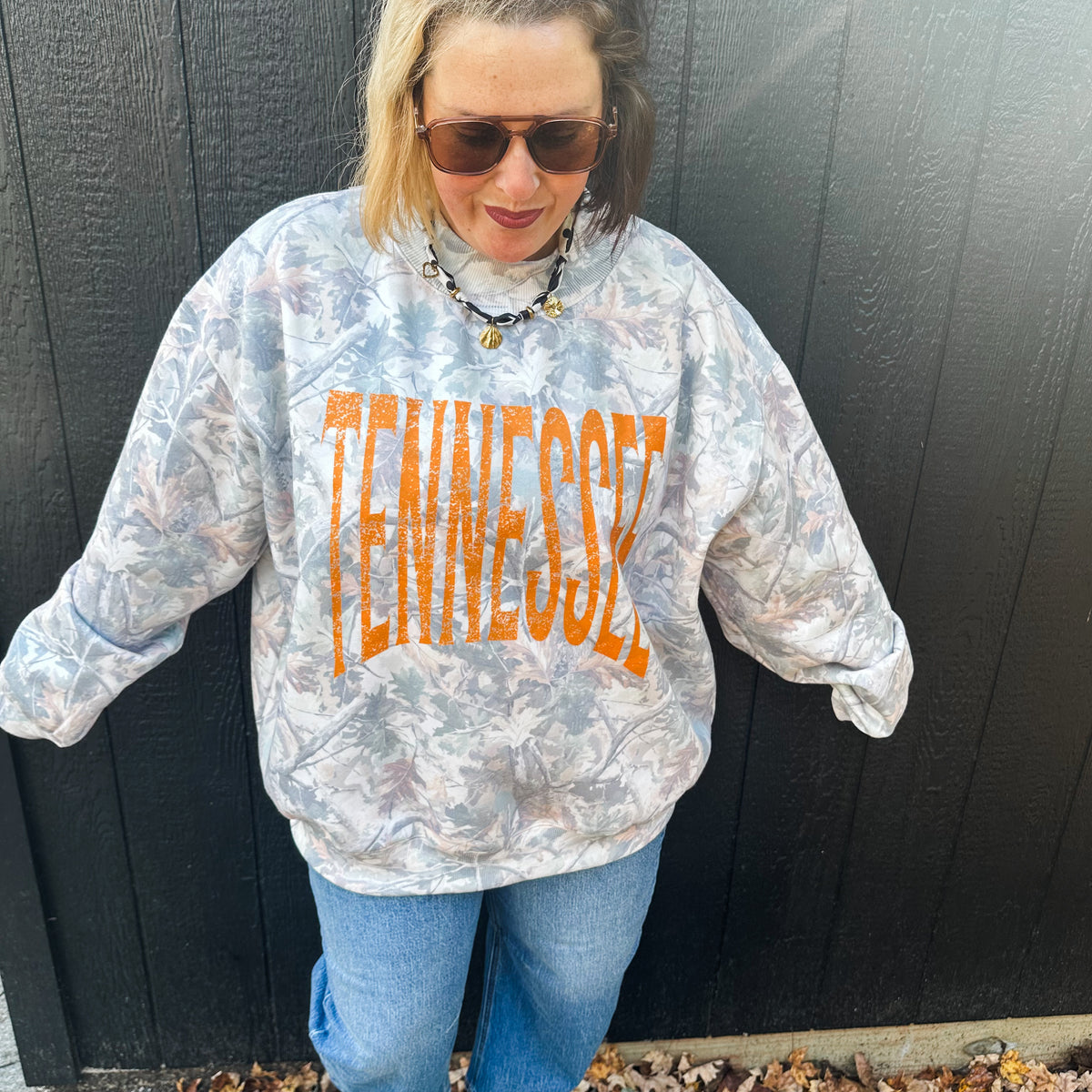Green Camo Mockneck- TENNESSEE