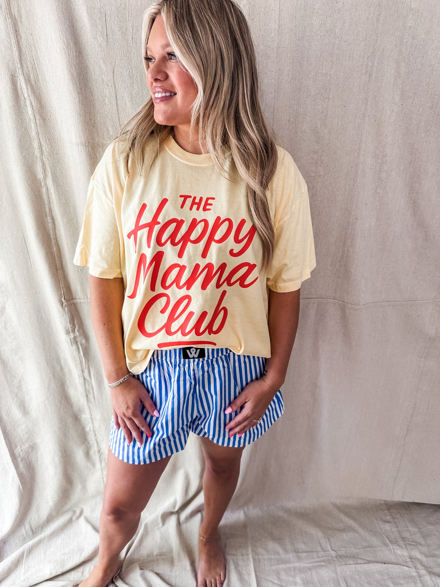 The Happy Mama Club Crop Tee – Butter Comfort Colors