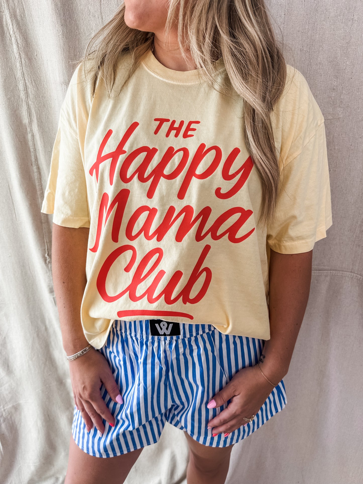 The Happy Mama Club Crop Tee – Butter Comfort Colors