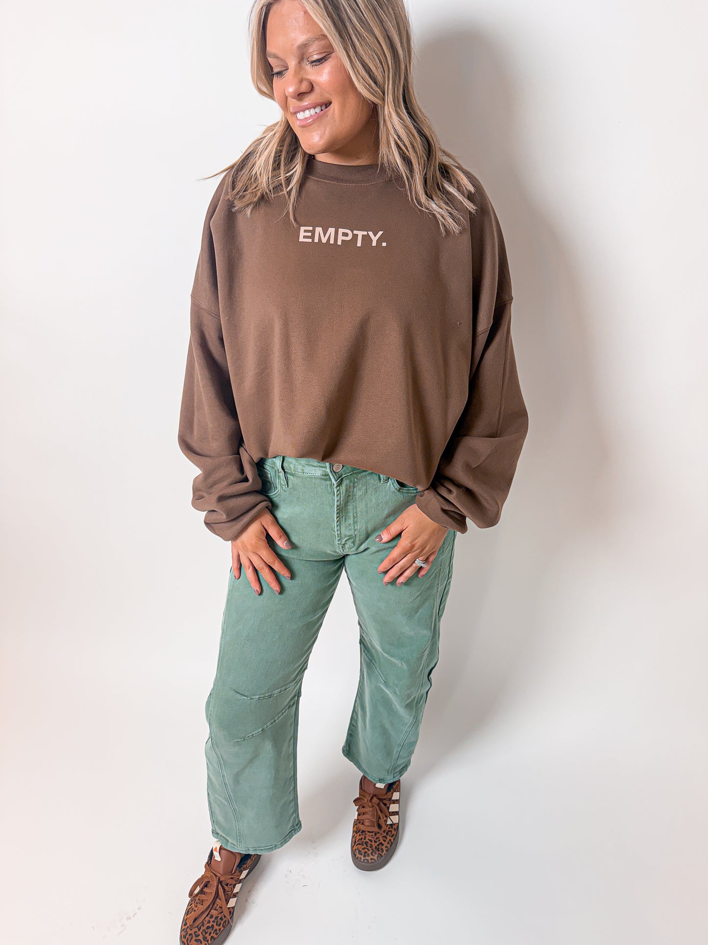The Tomb was Empty- Brown Sweatshirt