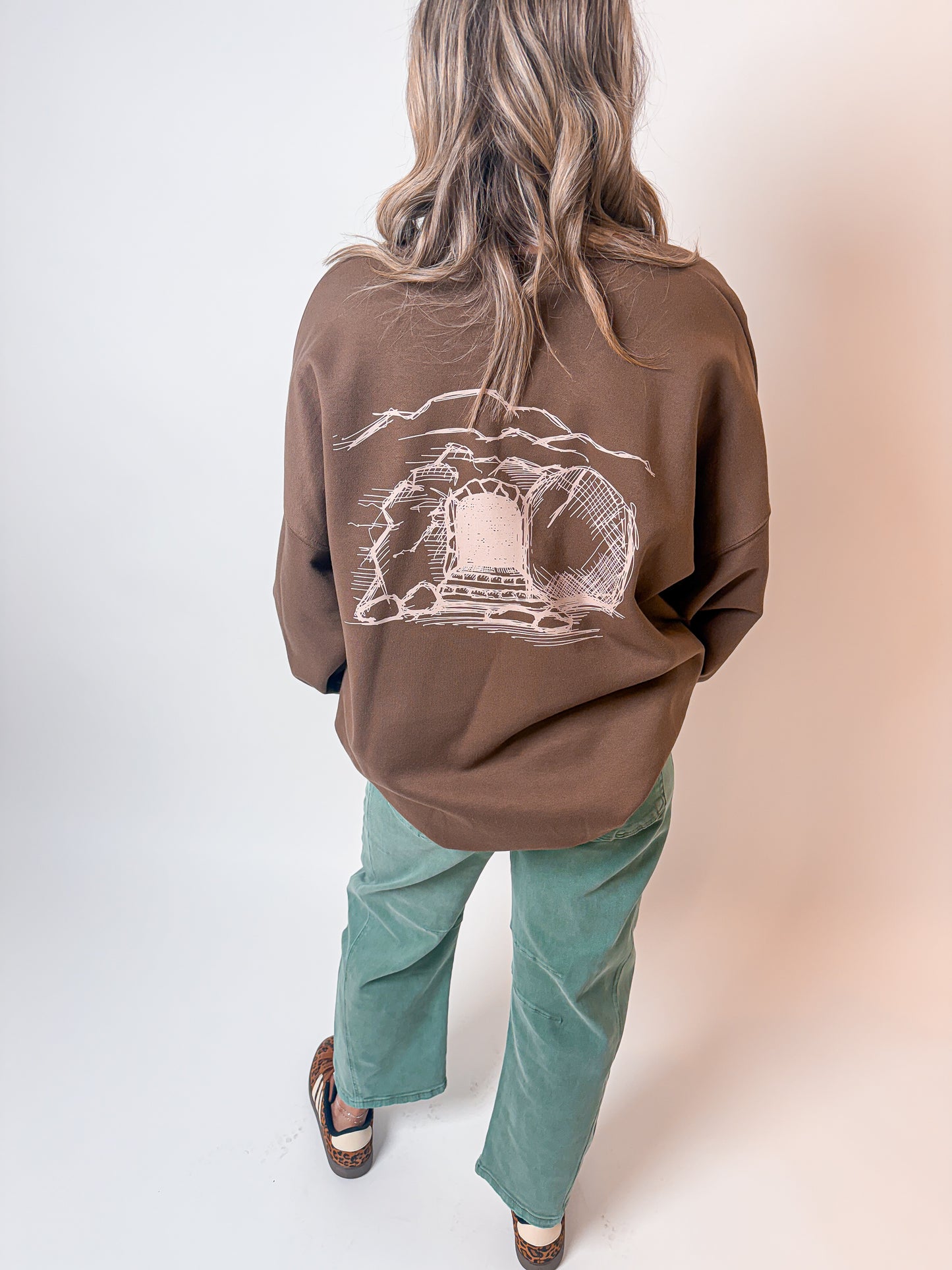 The Tomb was Empty- Brown Sweatshirt