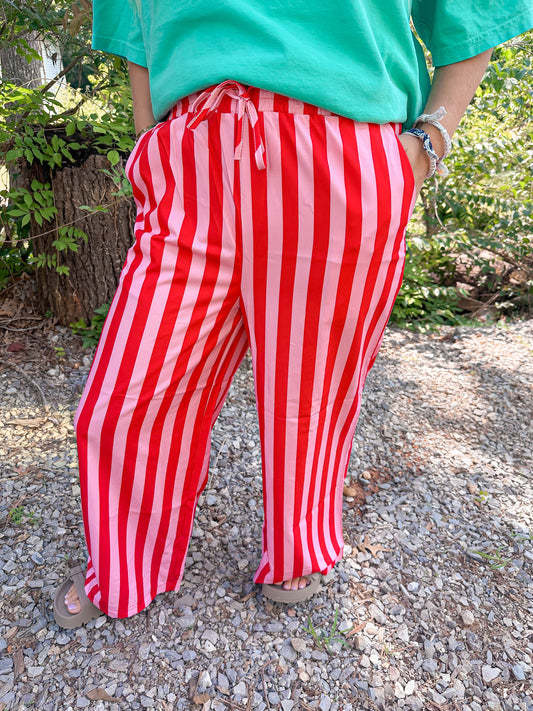 Cherry Pop Stripe Pants