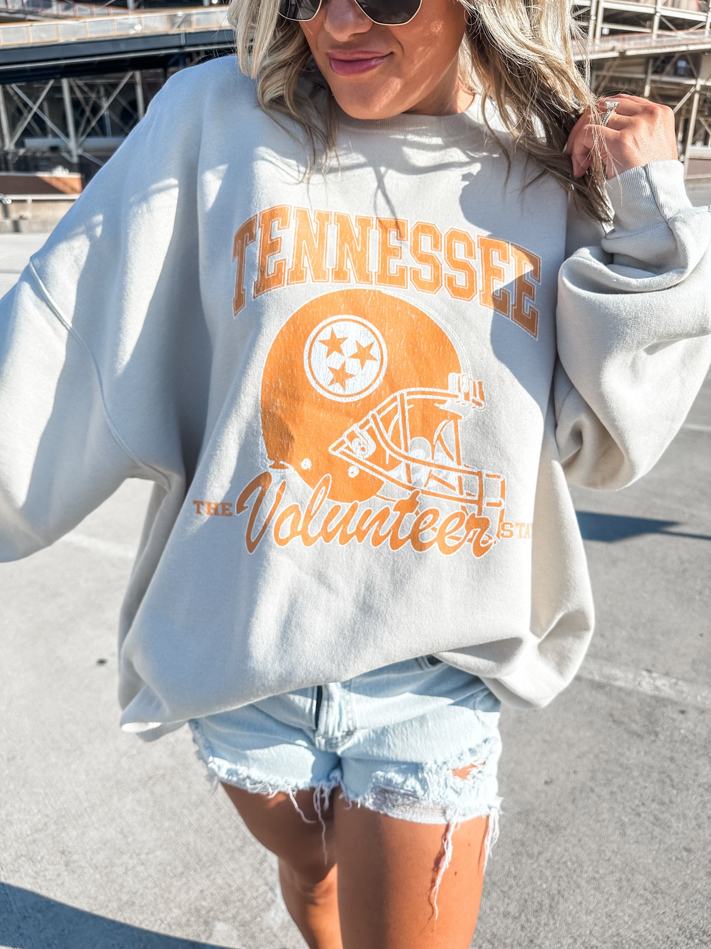 Vintage Tennessee Volunteer State - Sand Sweatshirt